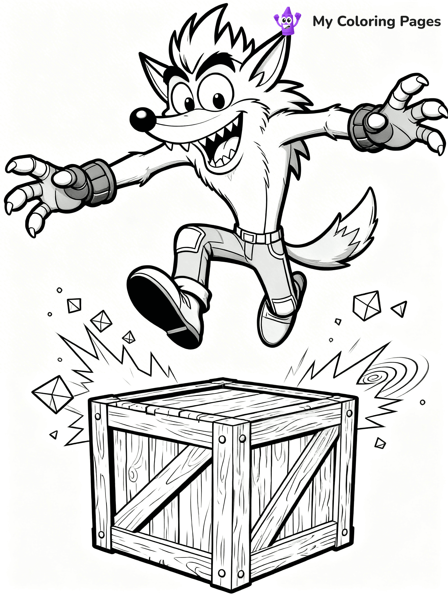 Crash Bandicoot Coloring Pages - 5