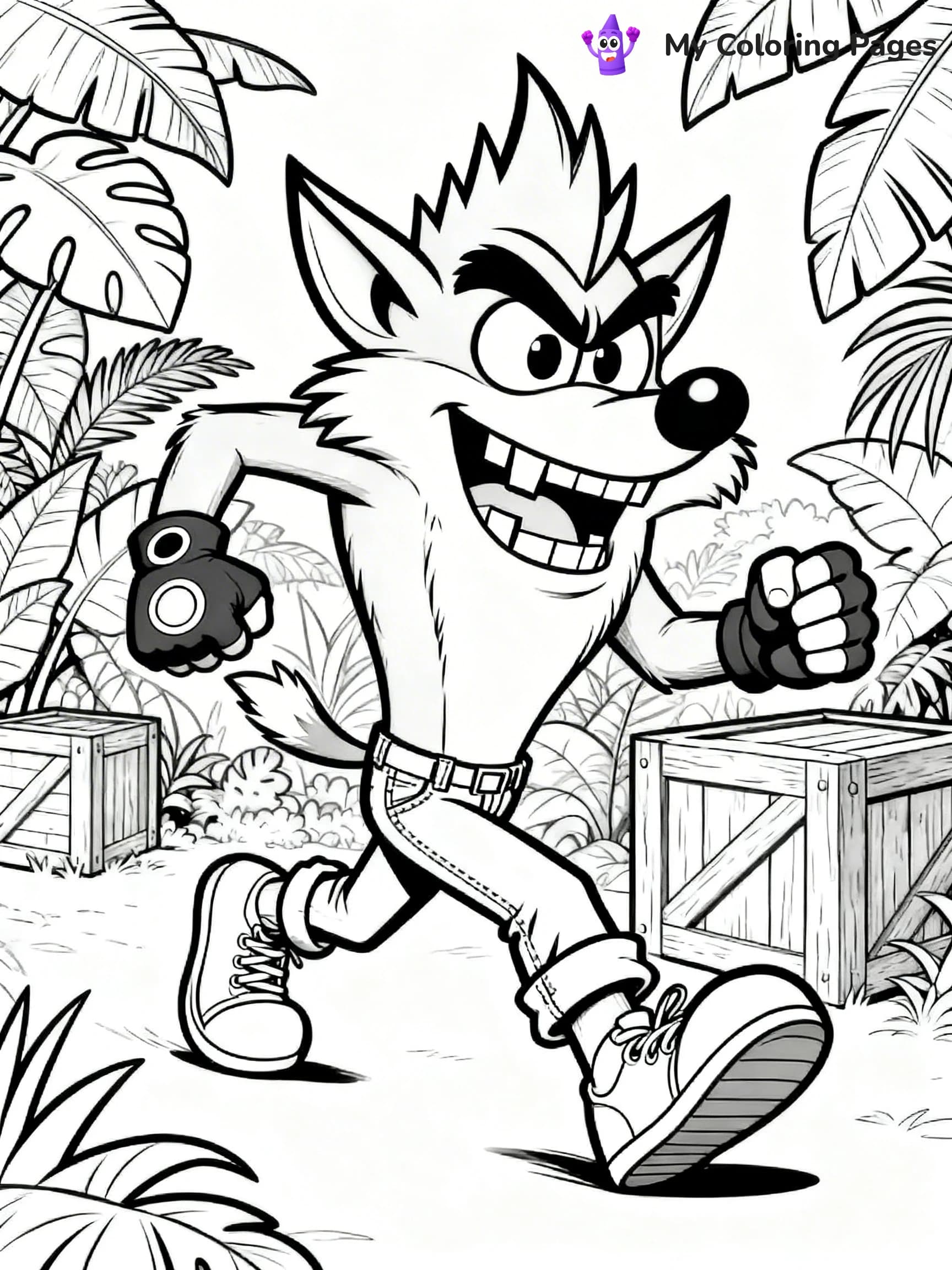Crash Bandicoot Coloring Pages - 13