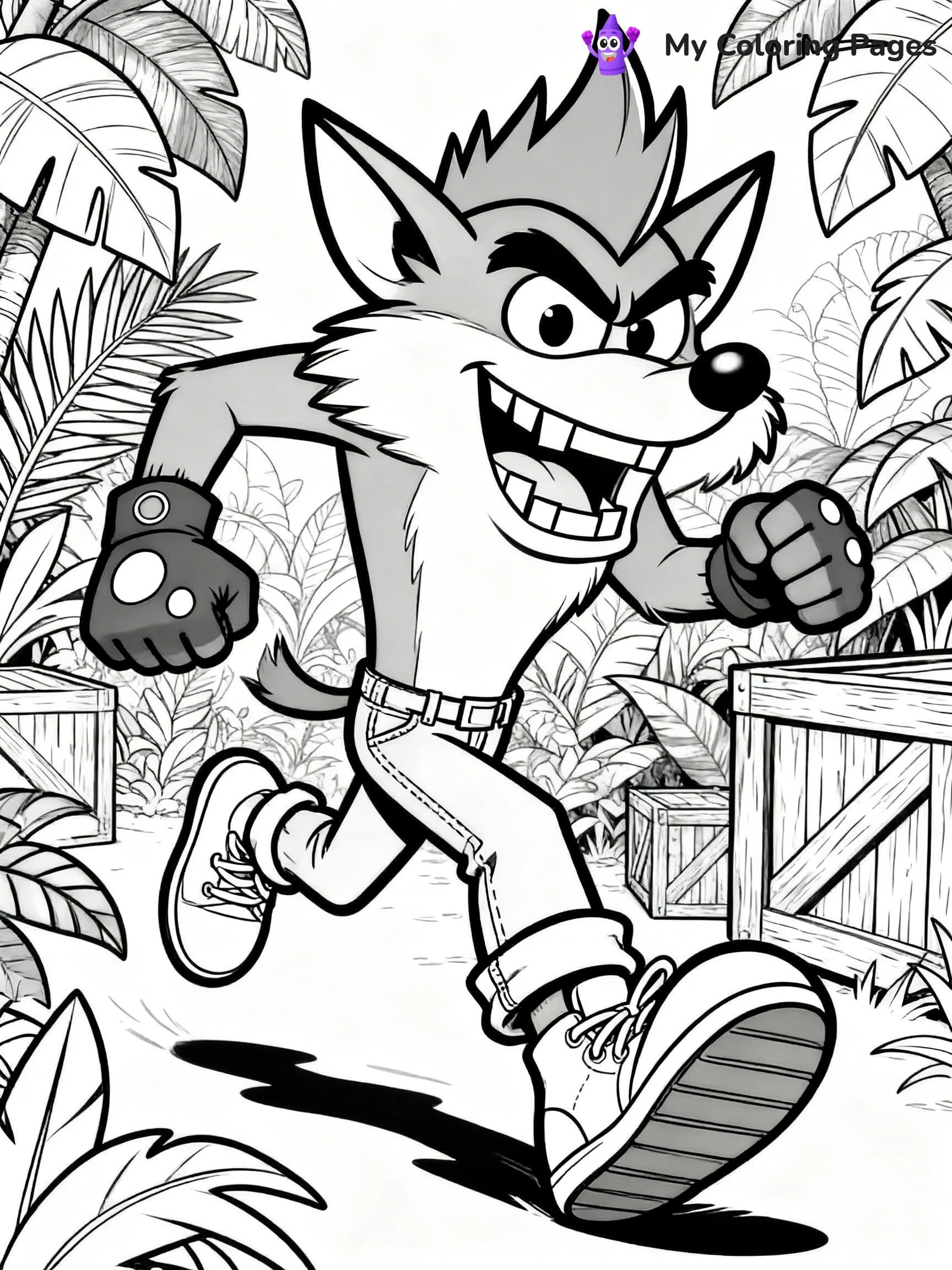Crash Bandicoot Coloring Pages - 10