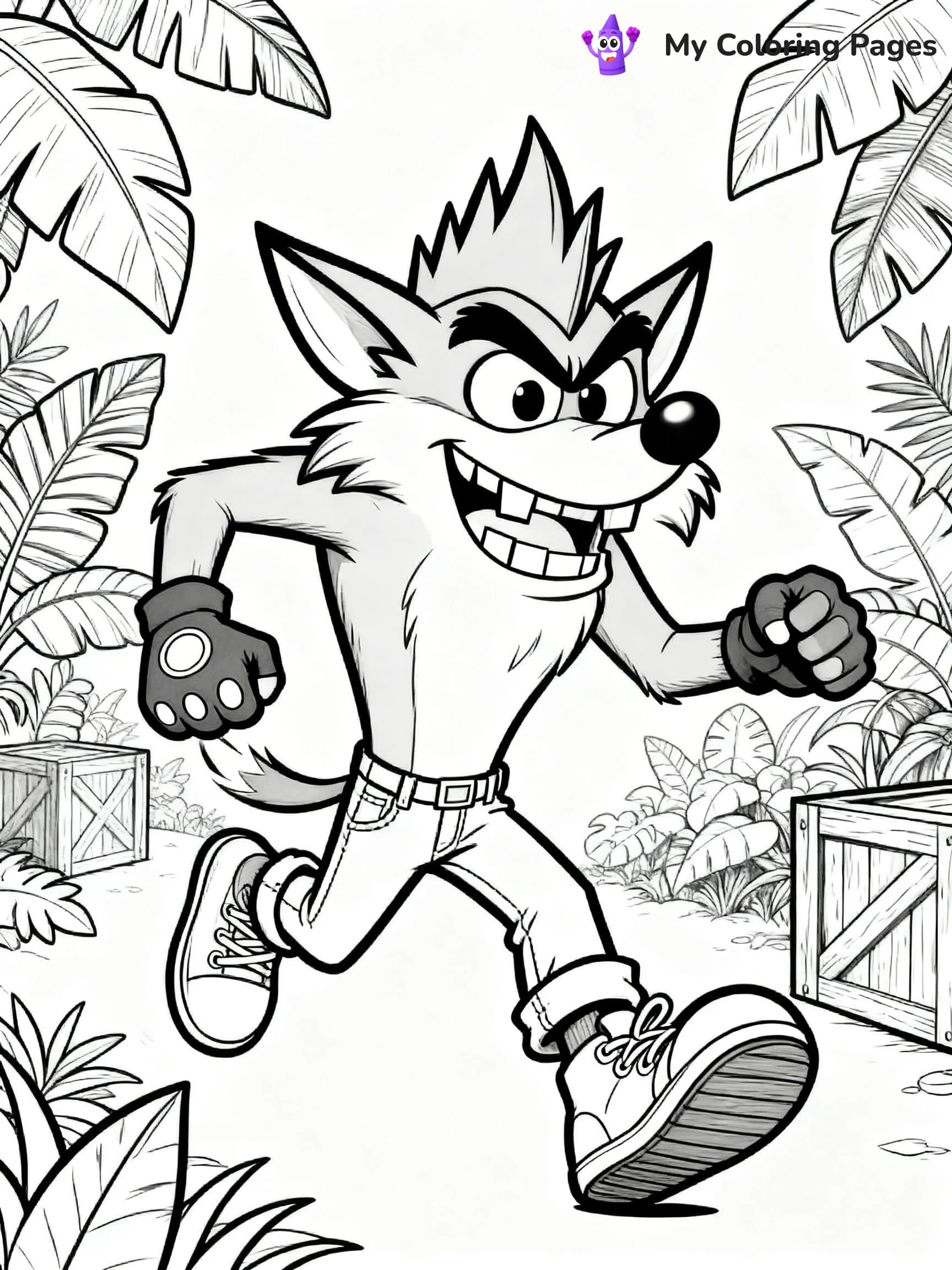 Crash Bandicoot Coloring Pages - 9