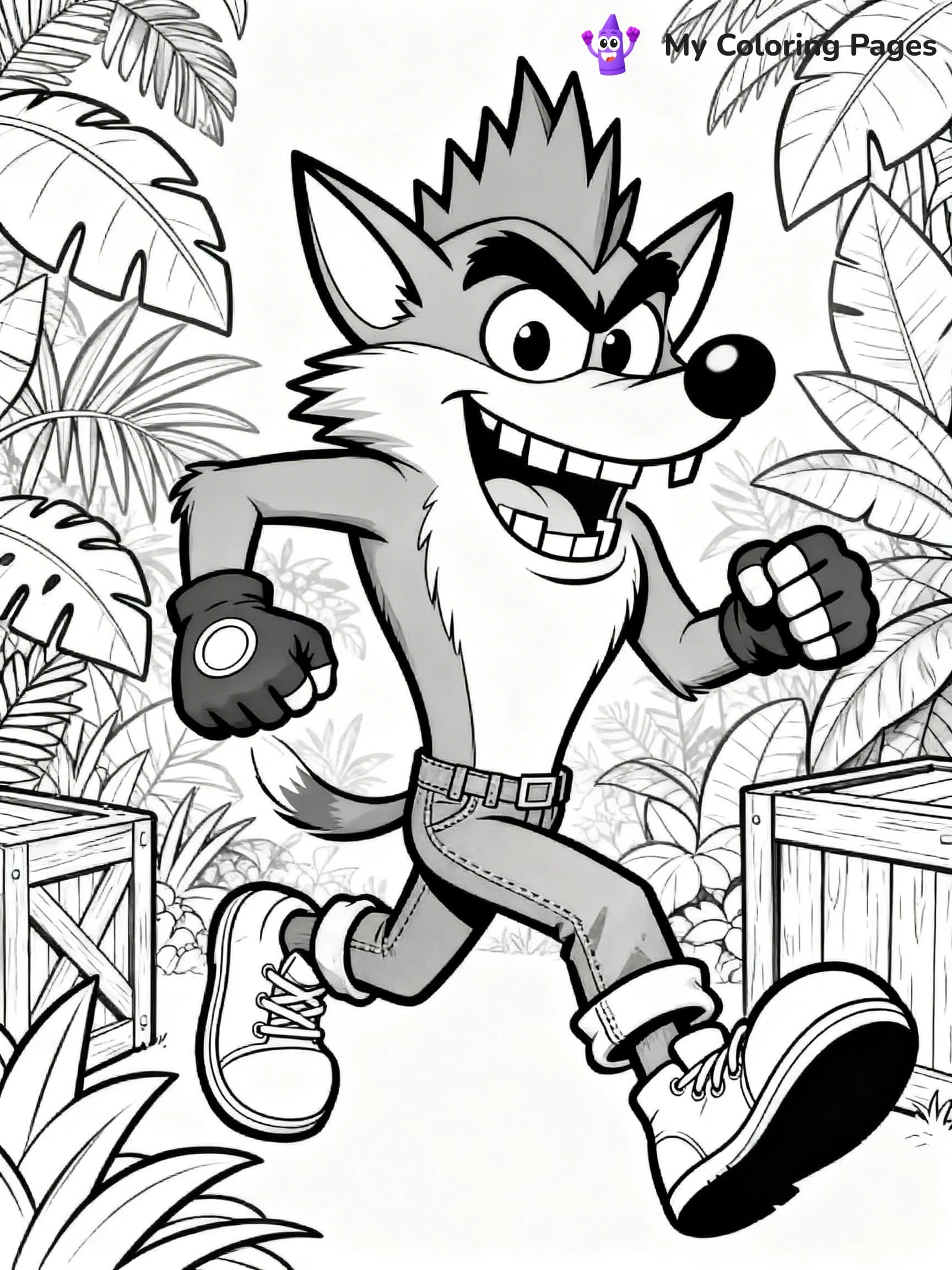 Crash Bandicoot Coloring Pages - 8