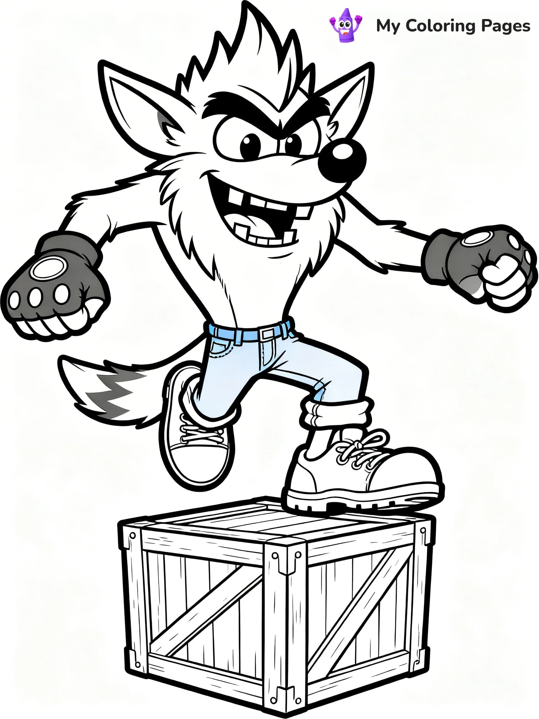 Crash Bandicoot Coloring Pages - 6