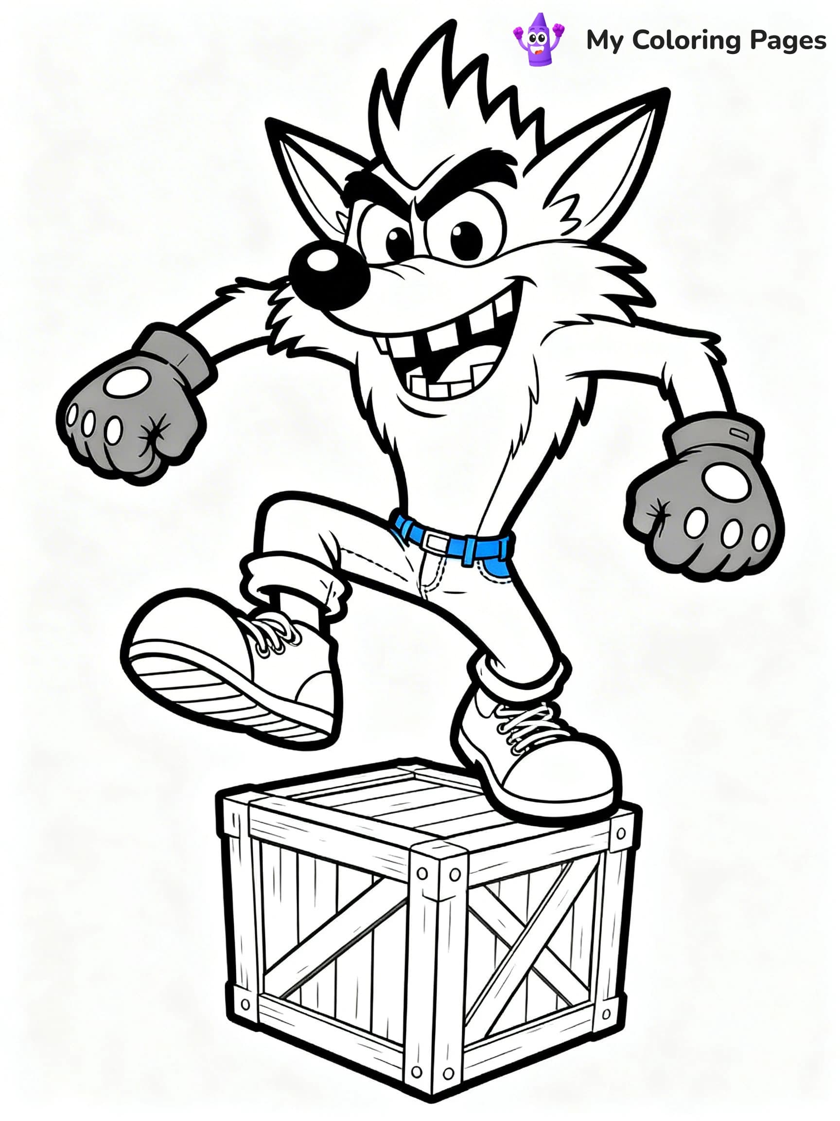 Crash Bandicoot Coloring Pages - 5