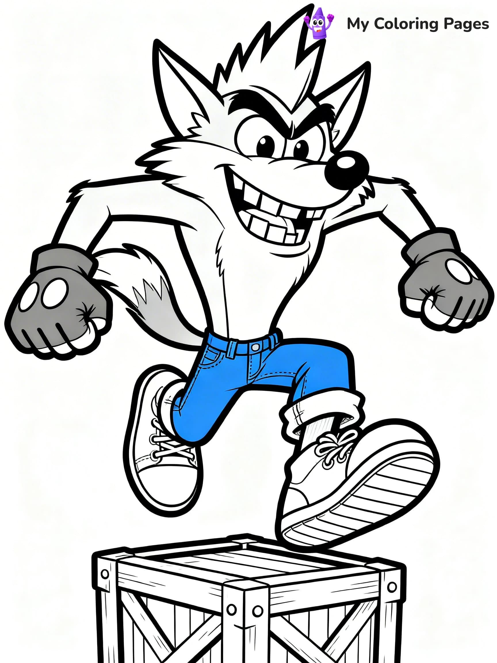 Crash Bandicoot Coloring Pages - 4