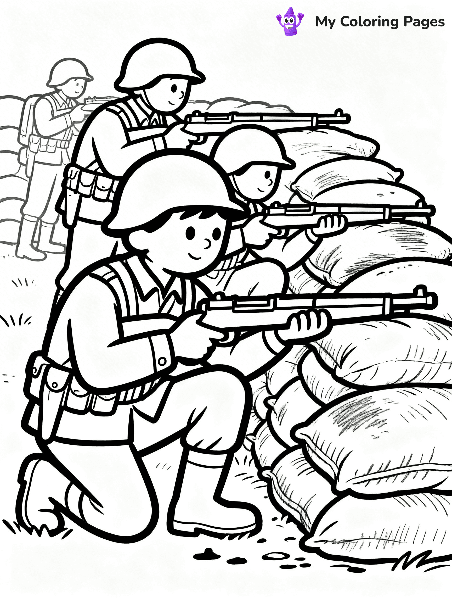WW2 Coloring Pages - 23