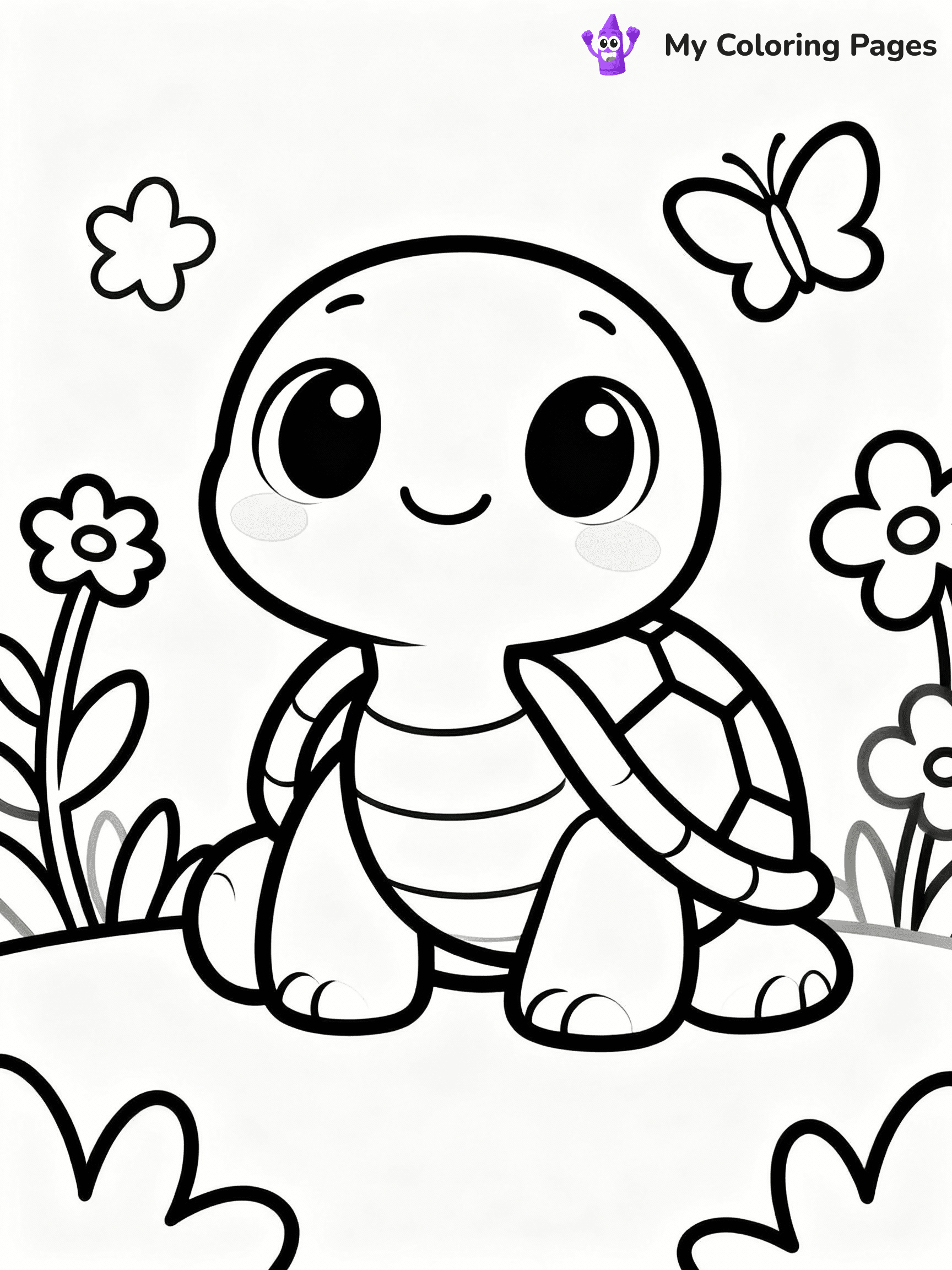 ⚠️ CRITICAL REQUIREMENT - ABSOLUTE BLACK AND WHITE ONLY ⚠️
This MUST be a BLACK AND WHITE line drawing ONLY. NO COLORS whatsoever.
- ONLY pure black lines (#000000) on pure white background (#FFFFFF)
- ABSOLUTELY NO colors, NO shading, NO gradients, NO grayscale
- If there are ANY colors in the output, the image is REJECTED
- This is a COLORING PAGE - meant to be COLORED IN by children
- The output must be UNCOLORED line art ready for coloring
⚠️ SUBJECT TO DRAW: Kawaii turtle with big eyes, smiling, surrounded by flowers and butterflies, in cute cartoon style
(REMEMBER: Output must be BLACK AND WHITE line art only, NOT colored!)
# COLORING PAGE: BLACK OUTLINES ONLY - WHITE BACKGROUND MANDATORY
Create a **coloring book page** using EXACTLY two values: black lines, white space.
## NON-NEGOTIABLE BINARY RULES
- **ONLY #000000 (black) and #FFFFFF (white)** - NO other values exist
- **EVERY PIXEL = BLACK OR WHITE** - no gray/shading/antialiasing
- **WHITE BACKGROUND MANDATORY** - entire canvas stays white
- **ALL SHAPES HOLLOW** - everything is empty outlines waiting to be colored
- **FORBIDDEN:** fills, shading, gradients, patterns, textures, colors
- **NO SOLID REGIONS** - if it's not a thin line, it's wrong
## Universal Line Standards
- Black outlines ONLY - thin, uniform weight
- Every shape completely empty inside
- Closed contours suitable for coloring
- Simple flat illustration - zero depth/3D/realism
- **Style:** Whimsical Doodle Art Alley - rounded, friendly outlines (unless specified)
## Everything = Outline Only
- Characters/animals: hollow shapes
- Objects/clothing: empty contours
- Backgrounds/scenery: line work only
- Natural elements: outlined forms
- Dark/night areas: don't exist (use outlined symbols)
- Textures/patterns: convert to simple lines
## The Test
Can a child color EVERY white space with crayons? If any area is pre-filled/shaded/gray or colored in, it FAILS. Every shape must be waiting to receive color.
**FINAL OUTPUT**: Binary coloring page. Black lines define shapes. White spaces ready for coloring. Nothing else exists. No exceptions. Print-ready.
⚠️ FINAL REMINDER: Draw the subject "Kawaii turtle with big eyes, smiling, surrounded by flowers and butterflies, in cute cartoon style" as BLACK AND WHITE line art. Zero colors in output.