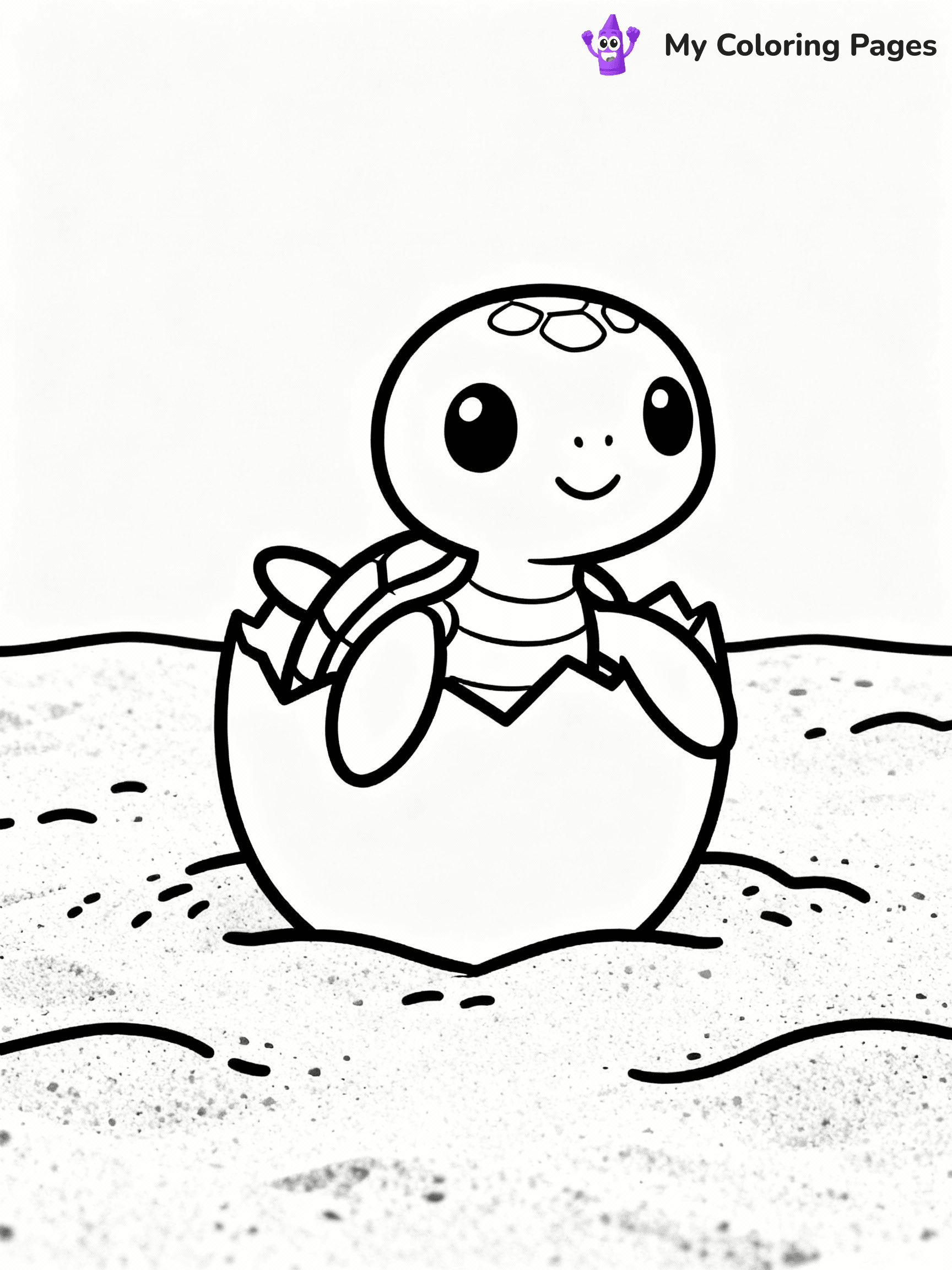 ⚠️ CRITICAL REQUIREMENT - ABSOLUTE BLACK AND WHITE ONLY ⚠️
This MUST be a BLACK AND WHITE line drawing ONLY. NO COLORS whatsoever.
- ONLY pure black lines (#000000) on pure white background (#FFFFFF)
- ABSOLUTELY NO colors, NO shading, NO gradients, NO grayscale
- If there are ANY colors in the output, the image is REJECTED
- This is a COLORING PAGE - meant to be COLORED IN by children
- The output must be UNCOLORED line art ready for coloring
⚠️ SUBJECT TO DRAW: Baby turtle hatching from an egg, sandy beach environment, tiny flippers visible, in cartoon style
(REMEMBER: Output must be BLACK AND WHITE line art only, NOT colored!)
# COLORING PAGE: BLACK OUTLINES ONLY - WHITE BACKGROUND MANDATORY
Create a **coloring book page** using EXACTLY two values: black lines, white space.
## NON-NEGOTIABLE BINARY RULES
- **ONLY #000000 (black) and #FFFFFF (white)** - NO other values exist
- **EVERY PIXEL = BLACK OR WHITE** - no gray/shading/antialiasing
- **WHITE BACKGROUND MANDATORY** - entire canvas stays white
- **ALL SHAPES HOLLOW** - everything is empty outlines waiting to be colored
- **FORBIDDEN:** fills, shading, gradients, patterns, textures, colors
- **NO SOLID REGIONS** - if it's not a thin line, it's wrong
## Universal Line Standards
- Black outlines ONLY - thin, uniform weight
- Every shape completely empty inside
- Closed contours suitable for coloring
- Simple flat illustration - zero depth/3D/realism
- **Style:** Whimsical Doodle Art Alley - rounded, friendly outlines (unless specified)
## Everything = Outline Only
- Characters/animals: hollow shapes
- Objects/clothing: empty contours
- Backgrounds/scenery: line work only
- Natural elements: outlined forms
- Dark/night areas: don't exist (use outlined symbols)
- Textures/patterns: convert to simple lines
## The Test
Can a child color EVERY white space with crayons? If any area is pre-filled/shaded/gray or colored in, it FAILS. Every shape must be waiting to receive color.
**FINAL OUTPUT**: Binary coloring page. Black lines define shapes. White spaces ready for coloring. Nothing else exists. No exceptions. Print-ready.
⚠️ FINAL REMINDER: Draw the subject "Baby turtle hatching from an egg, sandy beach environment, tiny flippers visible, in cartoon style" as BLACK AND WHITE line art. Zero colors in output.