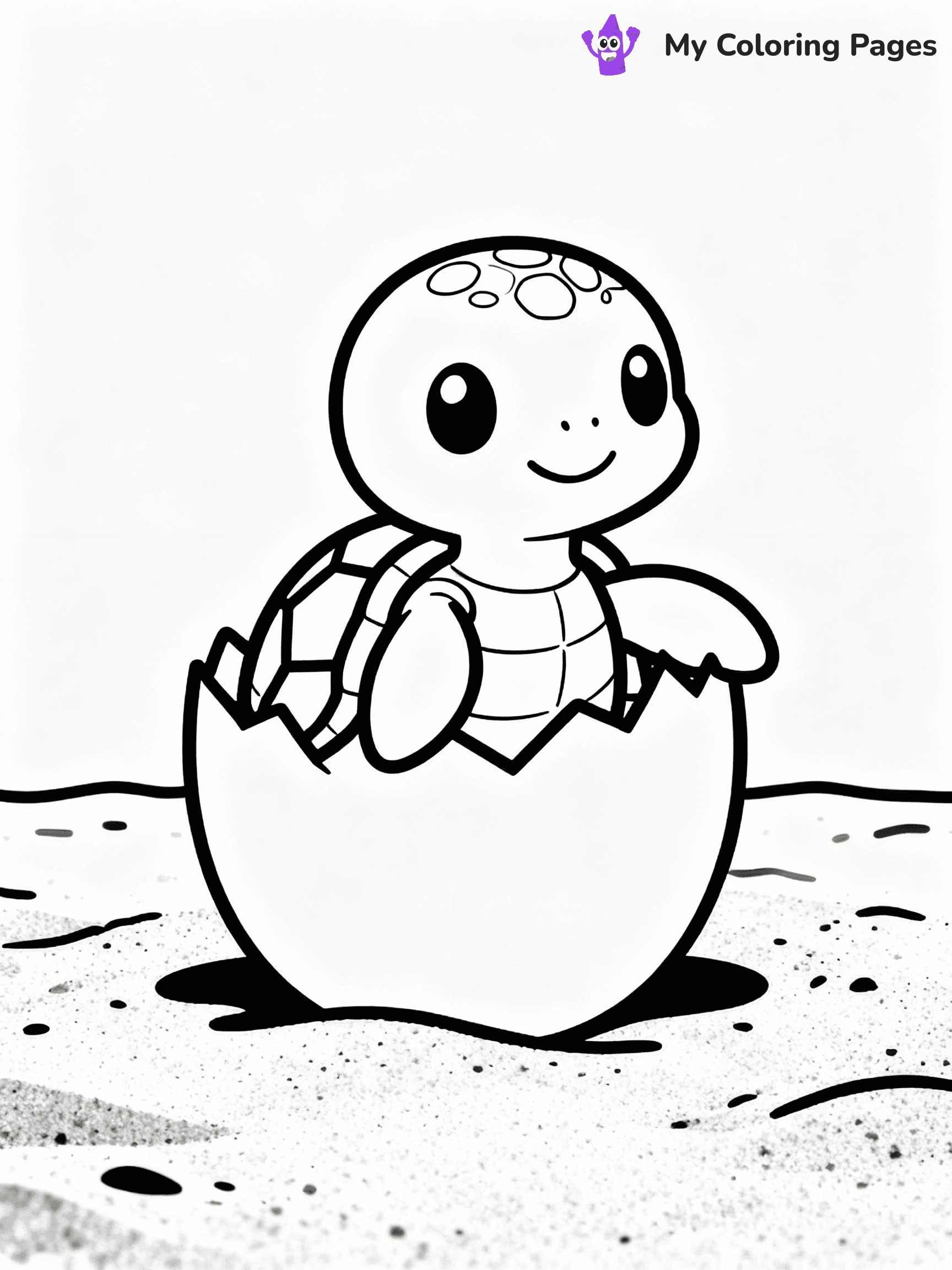 ⚠️ CRITICAL REQUIREMENT - ABSOLUTE BLACK AND WHITE ONLY ⚠️
This MUST be a BLACK AND WHITE line drawing ONLY. NO COLORS whatsoever.
- ONLY pure black lines (#000000) on pure white background (#FFFFFF)
- ABSOLUTELY NO colors, NO shading, NO gradients, NO grayscale
- If there are ANY colors in the output, the image is REJECTED
- This is a COLORING PAGE - meant to be COLORED IN by children
- The output must be UNCOLORED line art ready for coloring
⚠️ SUBJECT TO DRAW: Baby turtle hatching from an egg, sandy beach environment, tiny flippers visible, in cartoon style
(REMEMBER: Output must be BLACK AND WHITE line art only, NOT colored!)
# COLORING PAGE: BLACK OUTLINES ONLY - WHITE BACKGROUND MANDATORY
Create a **coloring book page** using EXACTLY two values: black lines, white space.
## NON-NEGOTIABLE BINARY RULES
- **ONLY #000000 (black) and #FFFFFF (white)** - NO other values exist
- **EVERY PIXEL = BLACK OR WHITE** - no gray/shading/antialiasing
- **WHITE BACKGROUND MANDATORY** - entire canvas stays white
- **ALL SHAPES HOLLOW** - everything is empty outlines waiting to be colored
- **FORBIDDEN:** fills, shading, gradients, patterns, textures, colors
- **NO SOLID REGIONS** - if it's not a thin line, it's wrong
## Universal Line Standards
- Black outlines ONLY - thin, uniform weight
- Every shape completely empty inside
- Closed contours suitable for coloring
- Simple flat illustration - zero depth/3D/realism
- **Style:** Whimsical Doodle Art Alley - rounded, friendly outlines (unless specified)
## Everything = Outline Only
- Characters/animals: hollow shapes
- Objects/clothing: empty contours
- Backgrounds/scenery: line work only
- Natural elements: outlined forms
- Dark/night areas: don't exist (use outlined symbols)
- Textures/patterns: convert to simple lines
## The Test
Can a child color EVERY white space with crayons? If any area is pre-filled/shaded/gray or colored in, it FAILS. Every shape must be waiting to receive color.
**FINAL OUTPUT**: Binary coloring page. Black lines define shapes. White spaces ready for coloring. Nothing else exists. No exceptions. Print-ready.
⚠️ FINAL REMINDER: Draw the subject "Baby turtle hatching from an egg, sandy beach environment, tiny flippers visible, in cartoon style" as BLACK AND WHITE line art. Zero colors in output.