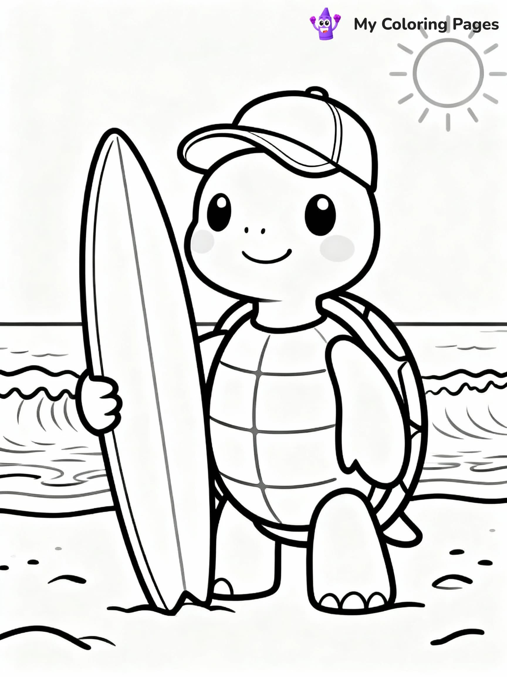 Turtle Coloring Pages - 13