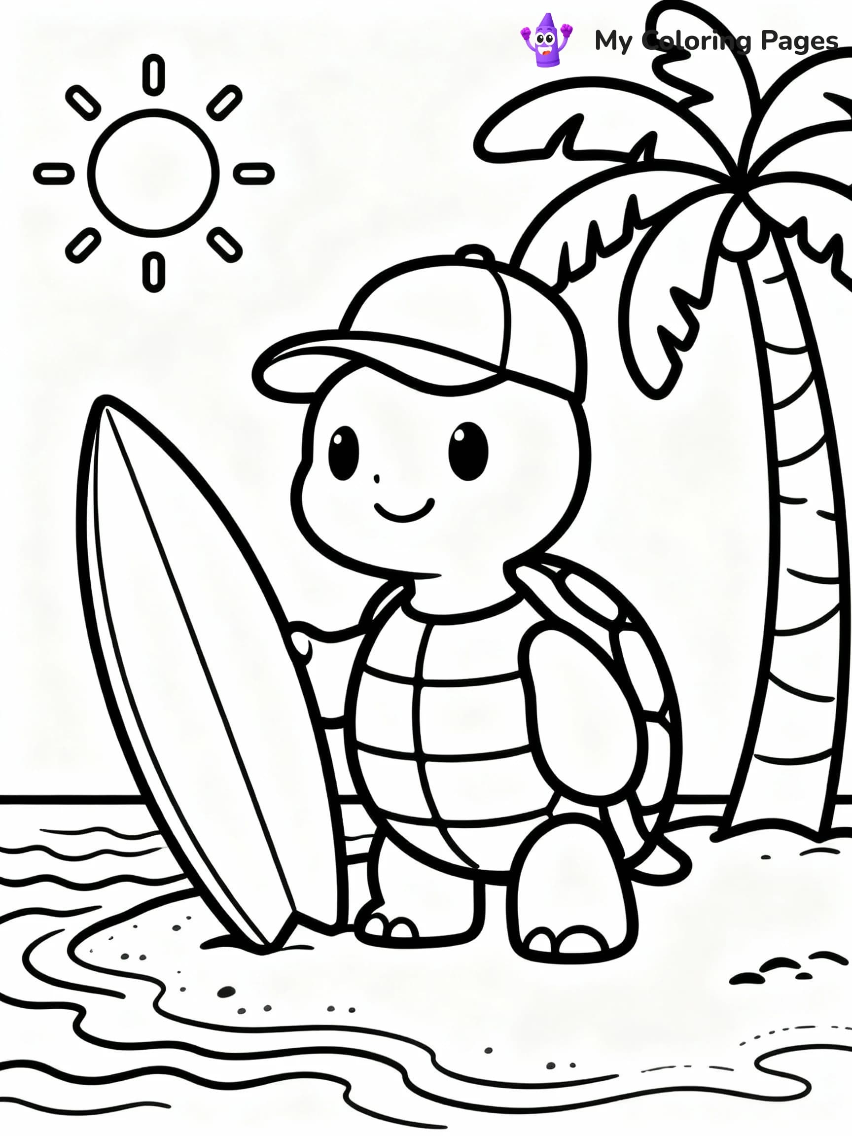Turtle Coloring Pages - 10
