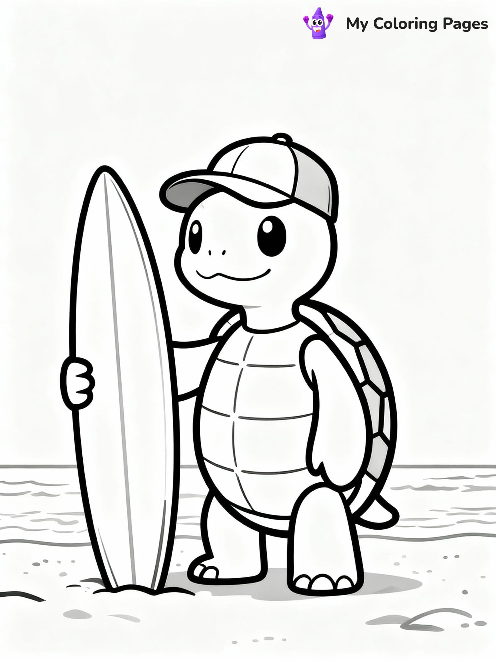 Turtle Coloring Pages - 9