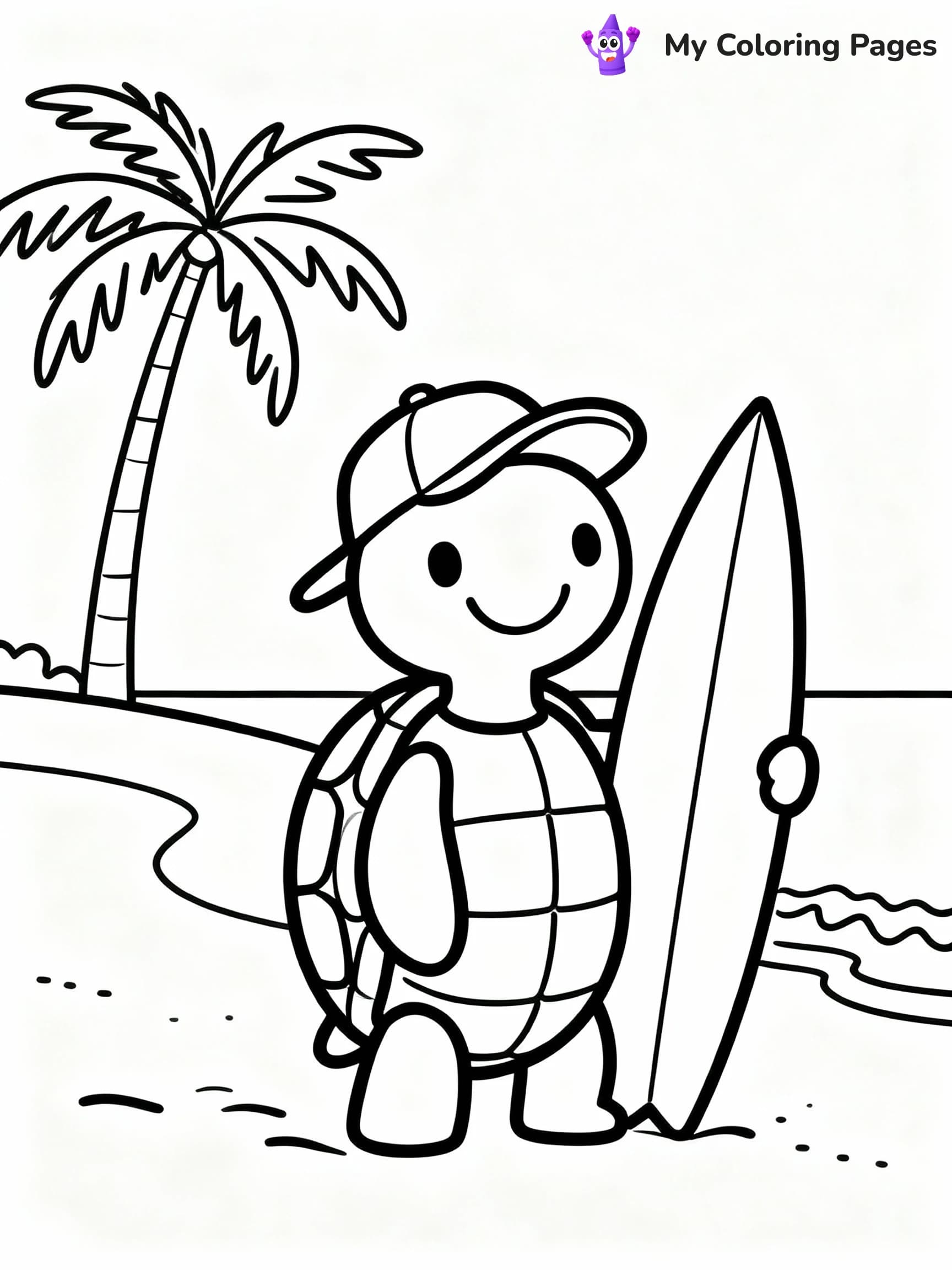 Turtle Coloring Pages - 8
