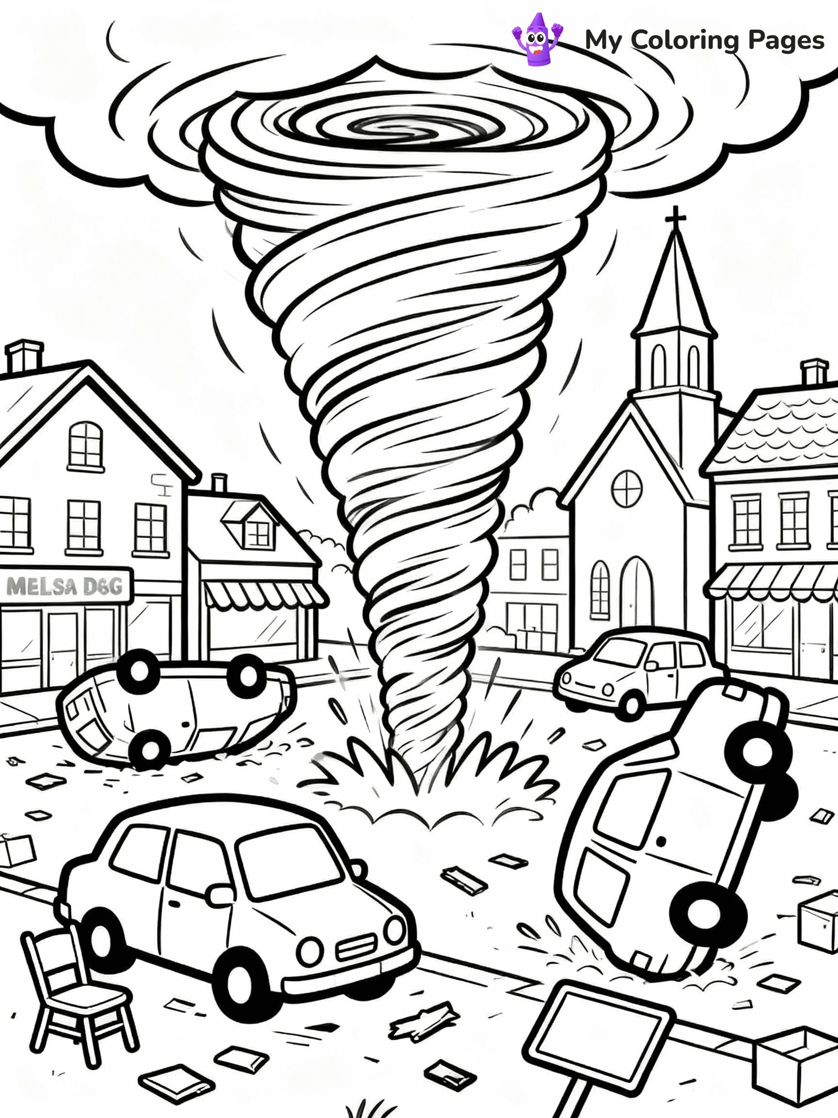 Tornado Coloring Pages - 30
