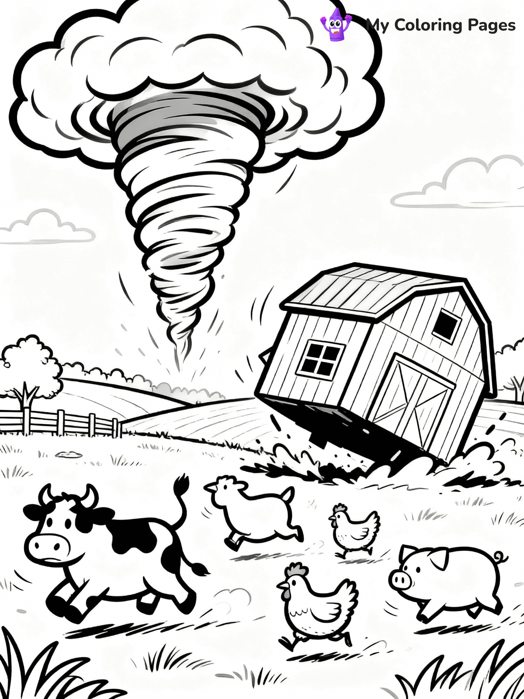 Tornado Coloring Pages - 24