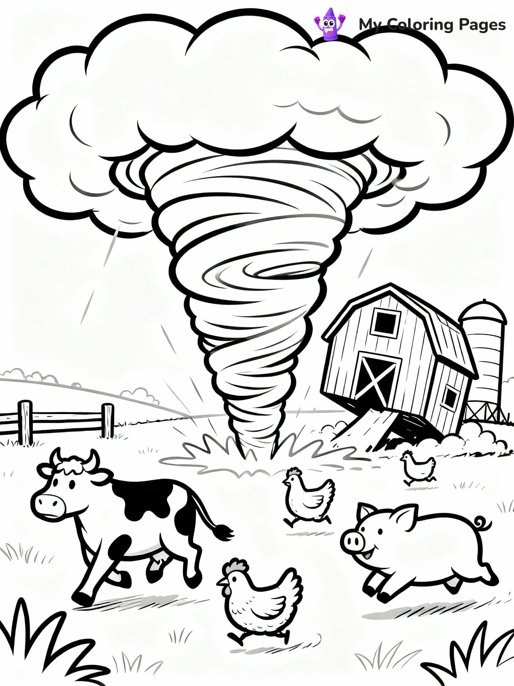 Tornado Coloring Pages - 23