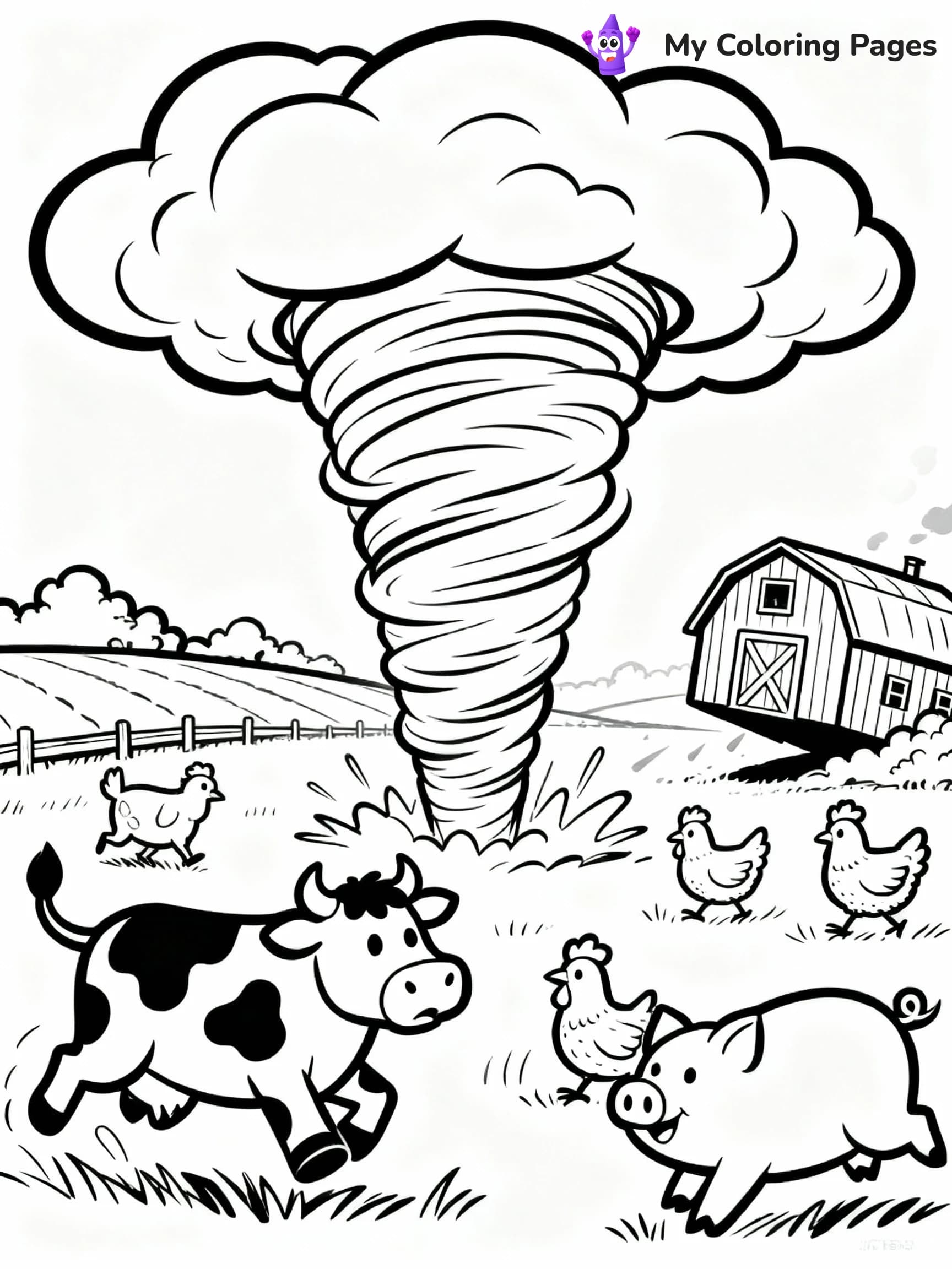 Tornado Coloring Pages - 20
