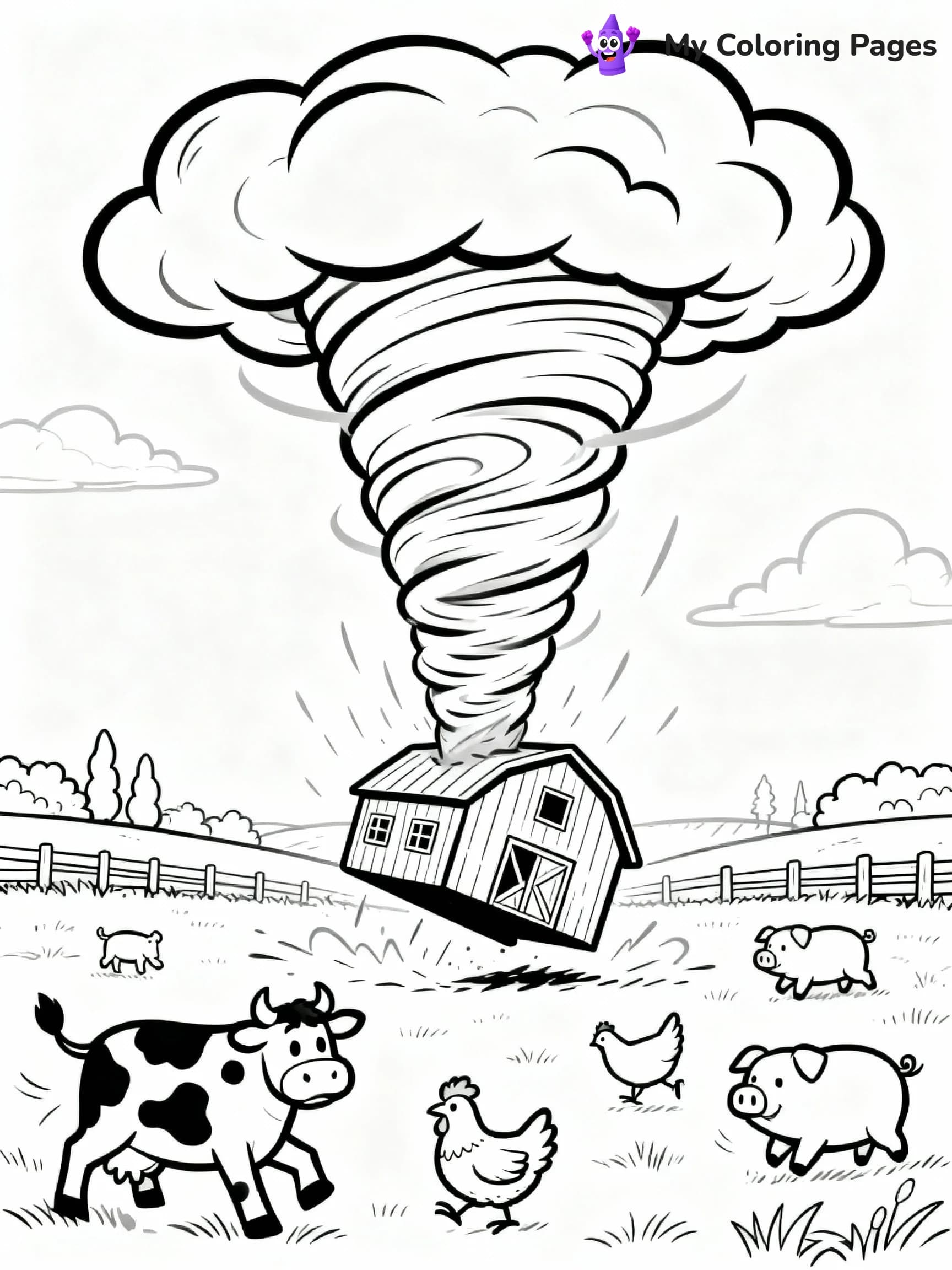 Tornado Coloring Pages - 19
