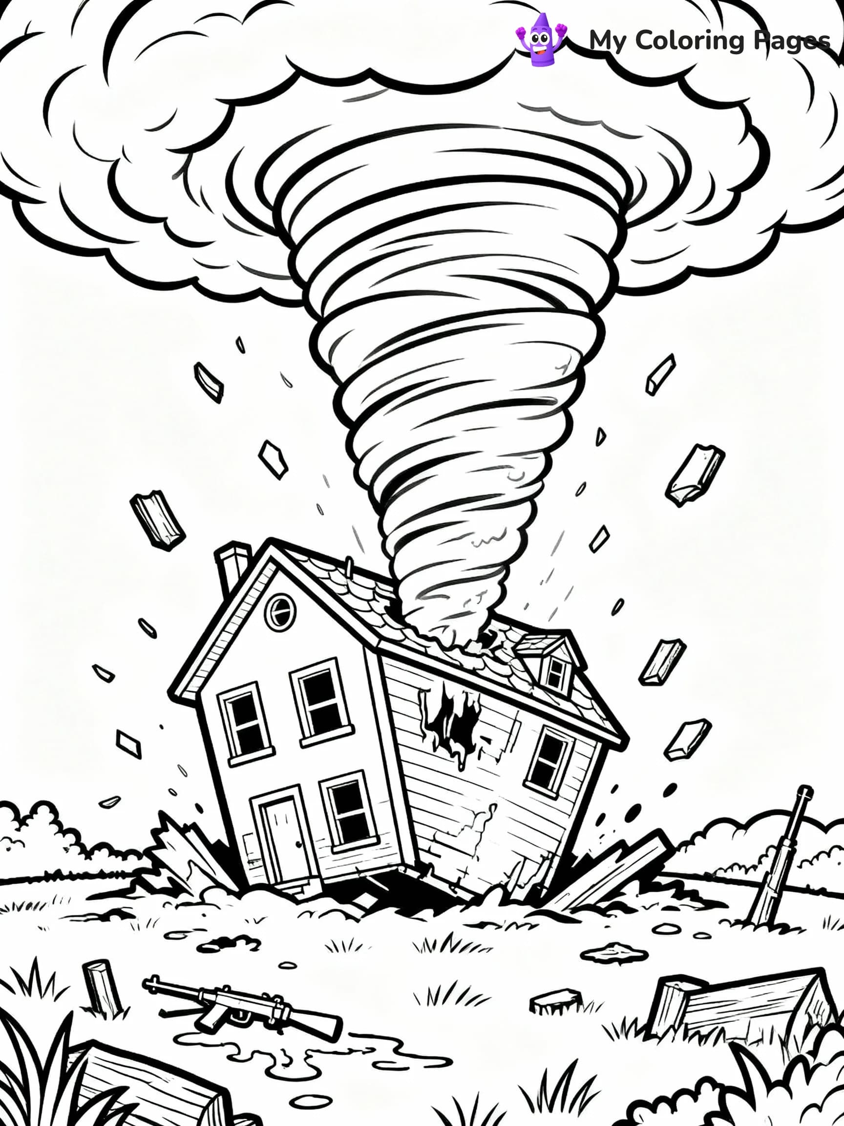 Tornado Coloring Pages - 18