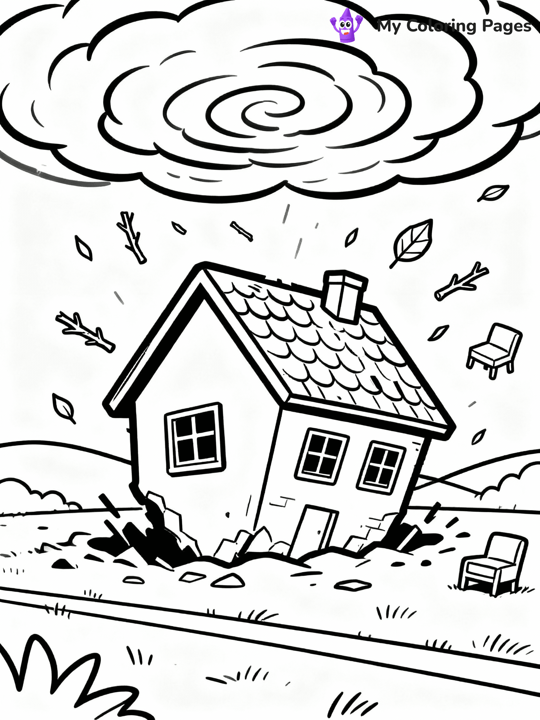 Tornado Coloring Pages - 17