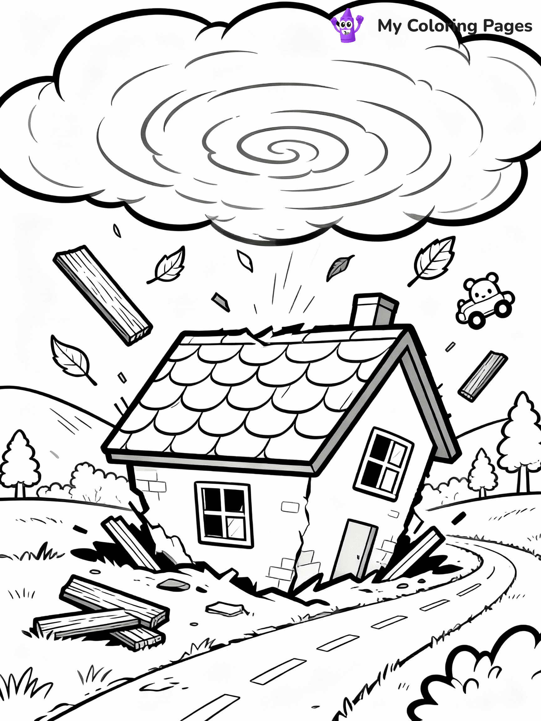 Tornado Coloring Pages - 16