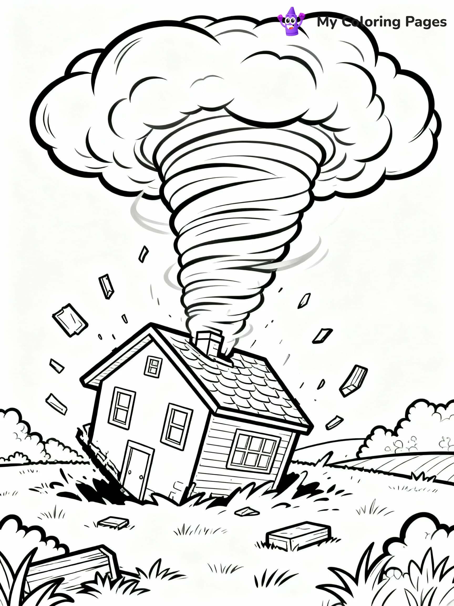 Tornado Coloring Pages - 14