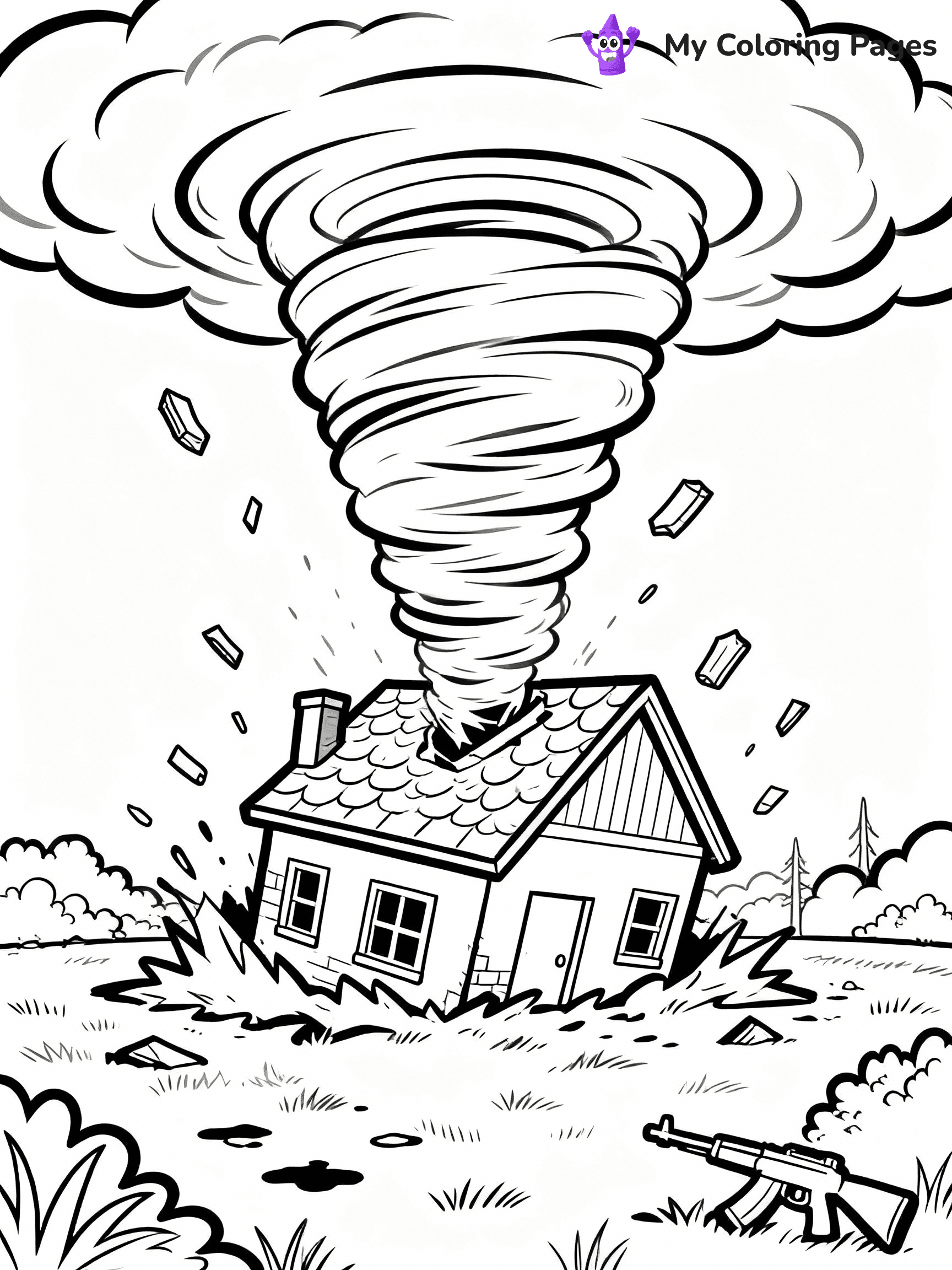 Tornado Coloring Pages - 13