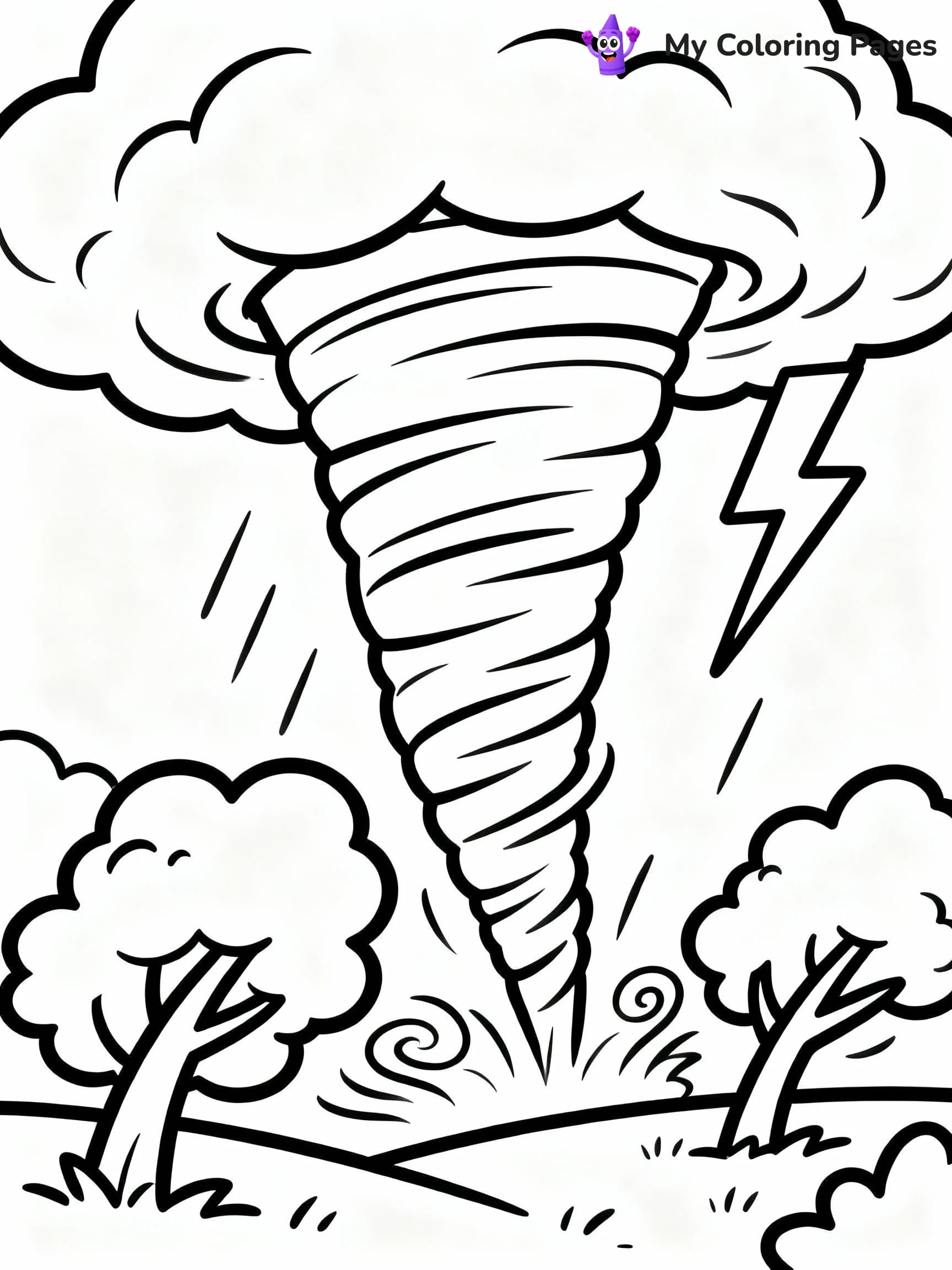 Tornado Coloring Pages - 6