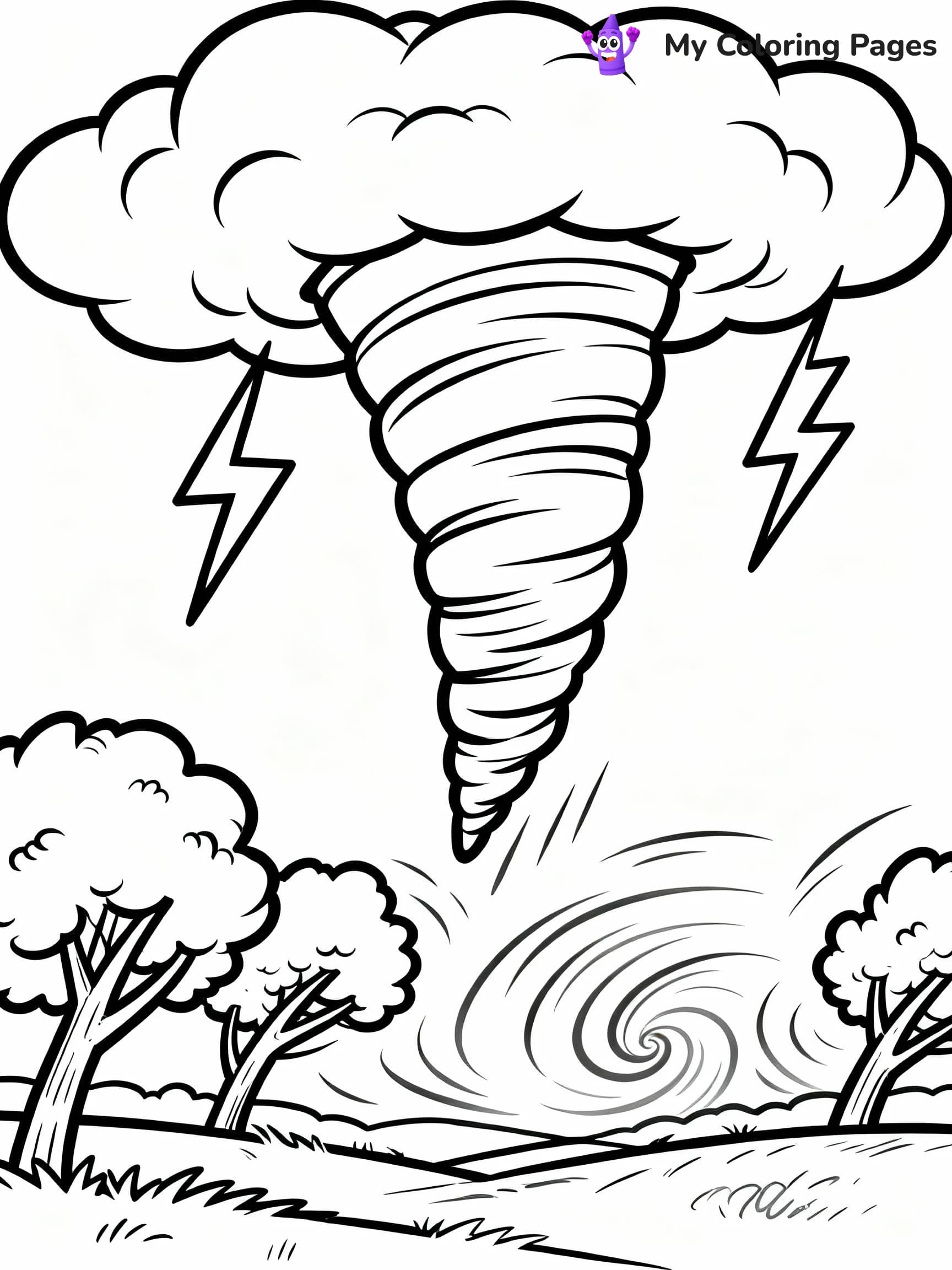 Tornado Coloring Pages - 4