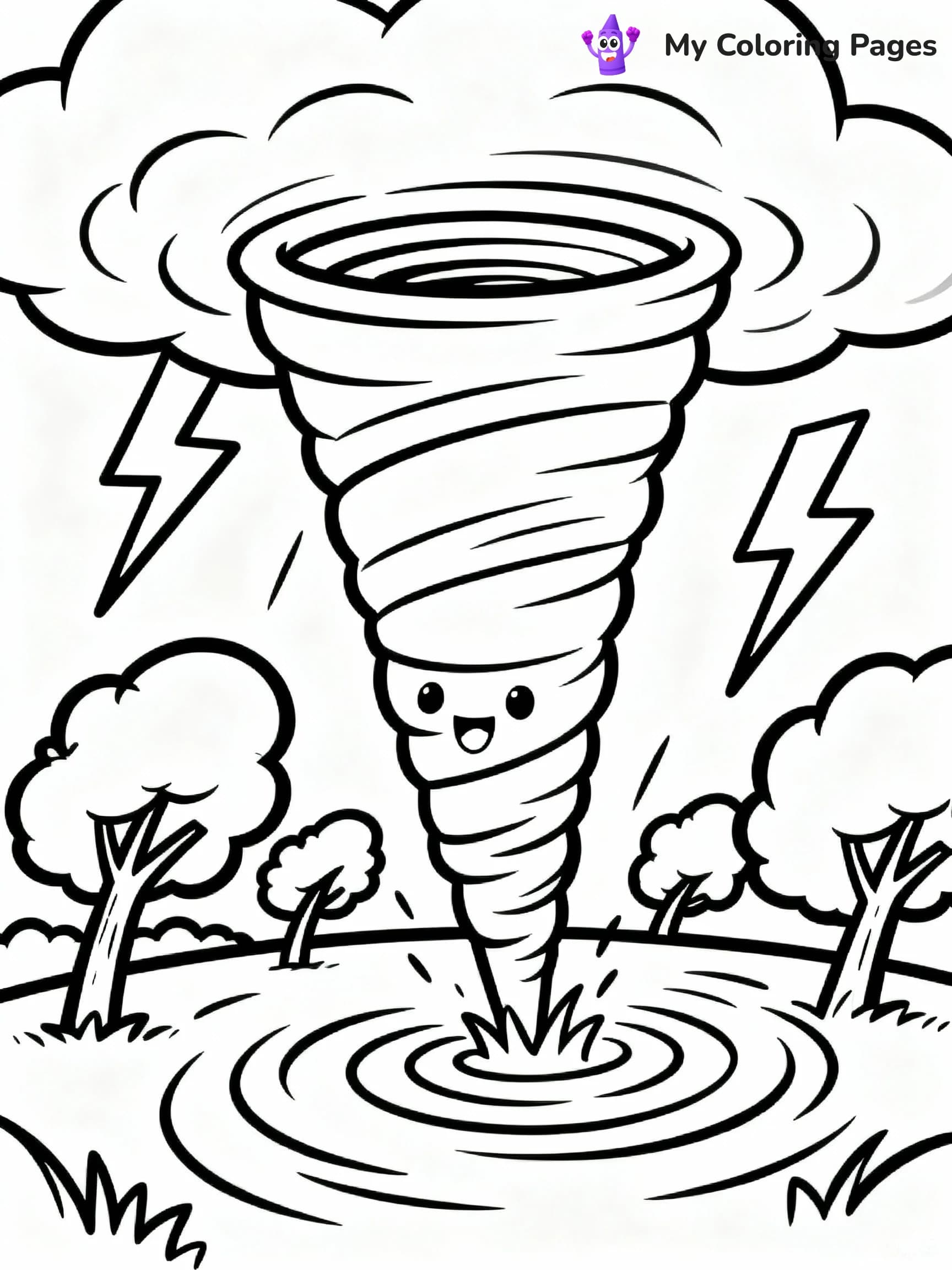 Tornado Coloring Pages - 3