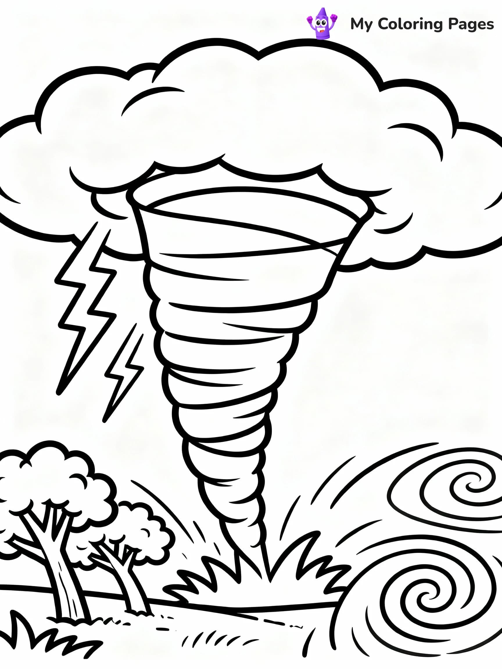 Tornado Coloring Pages - 2