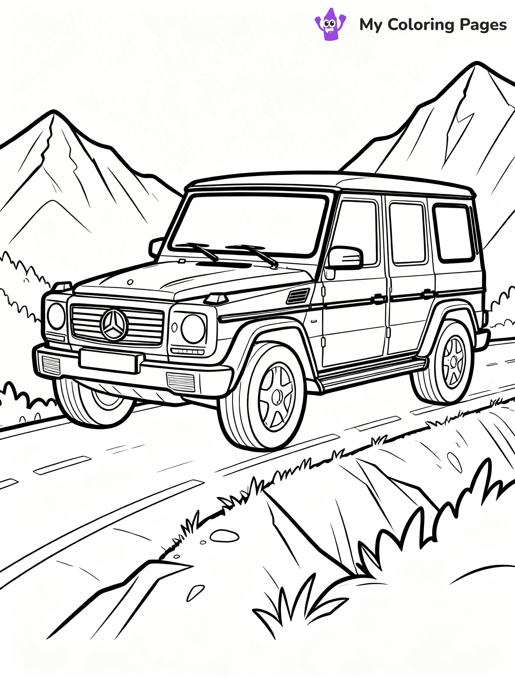 Mercedes Coloring Pages - 34