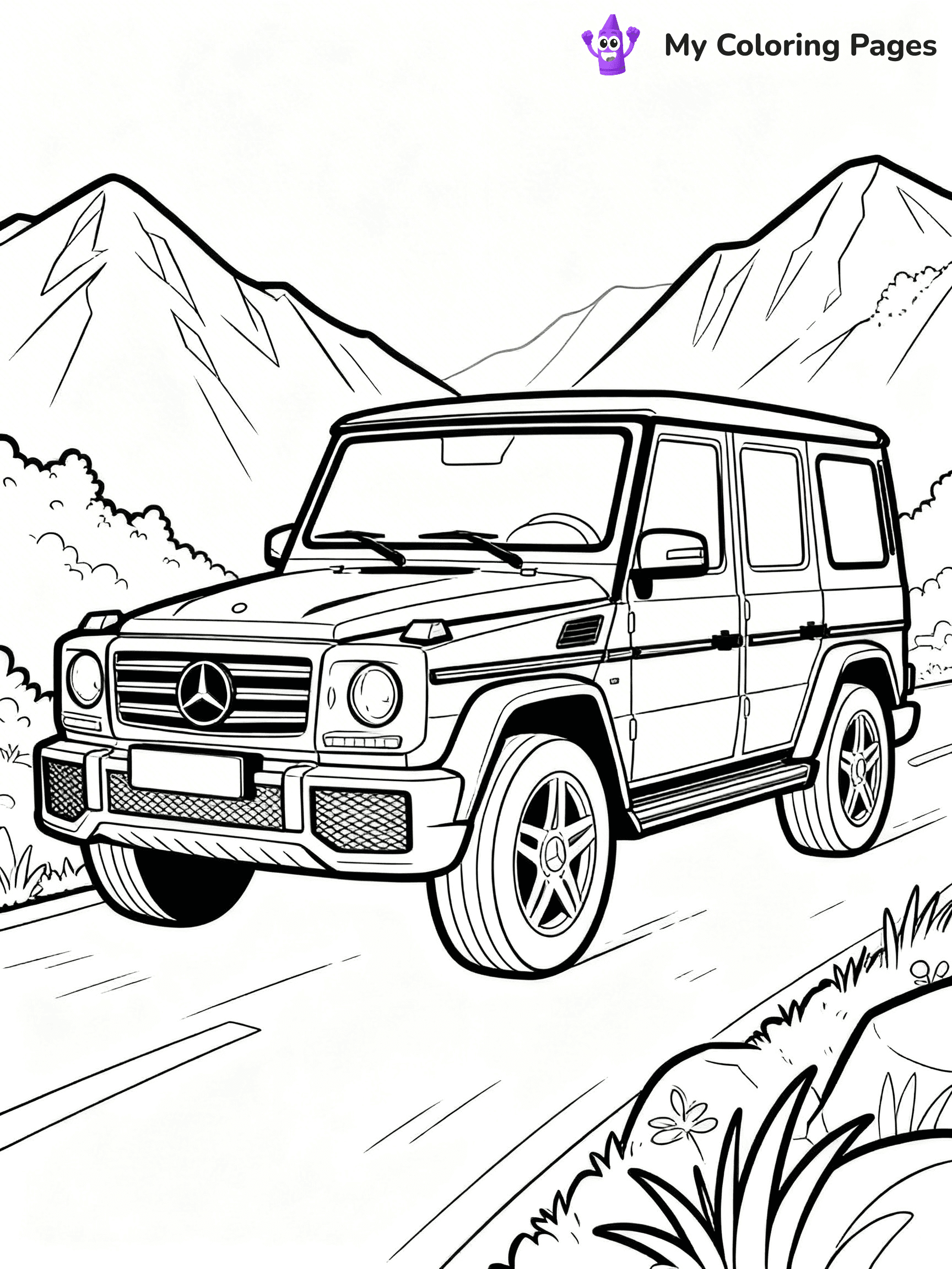 Mercedes Coloring Pages - 33