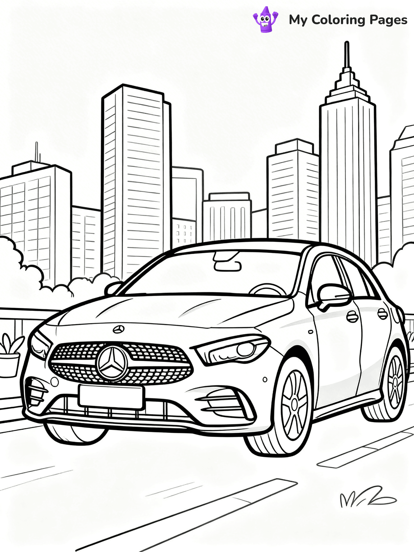 Mercedes Coloring Pages - 13