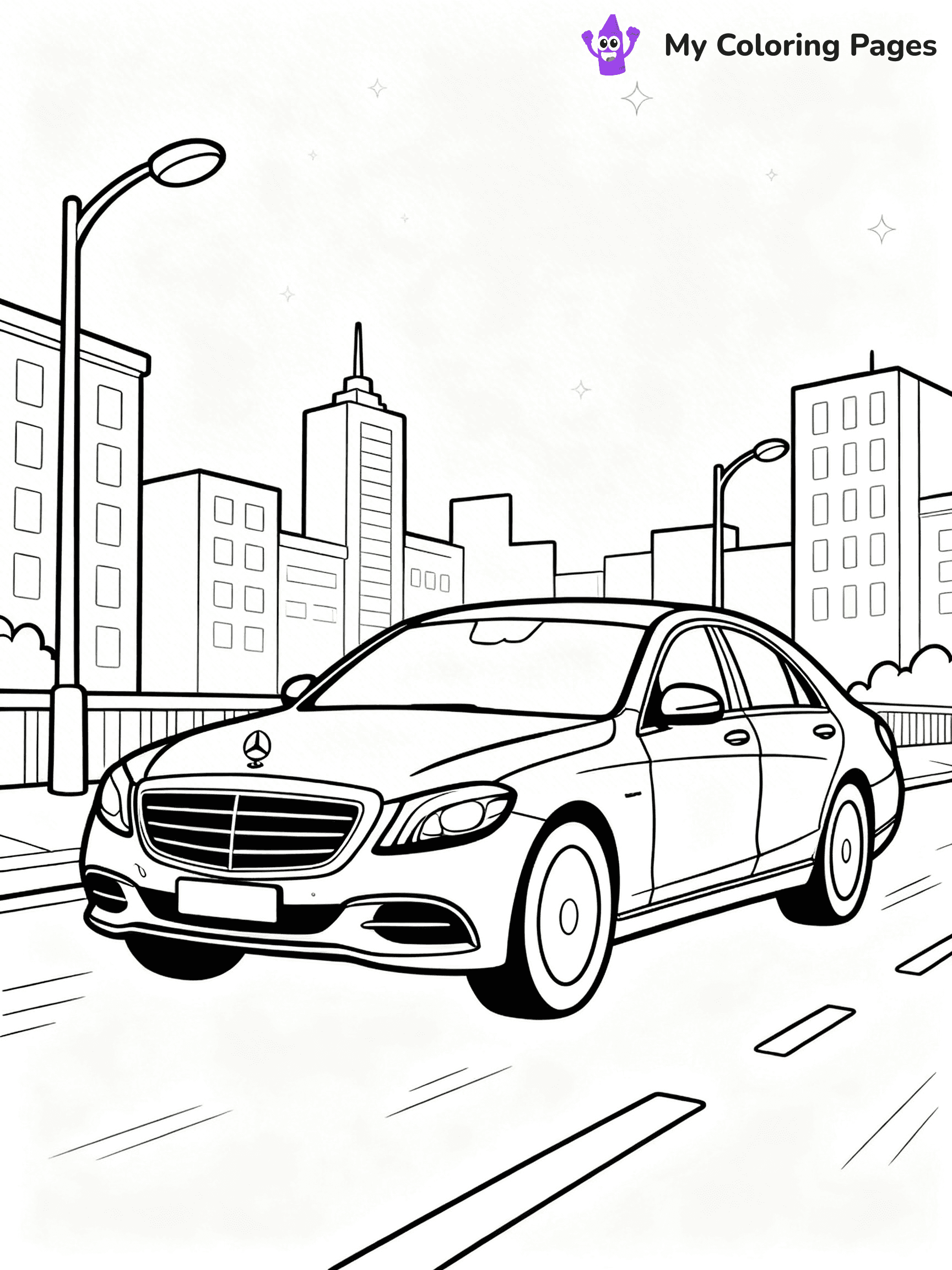 Mercedes Coloring Pages - 6