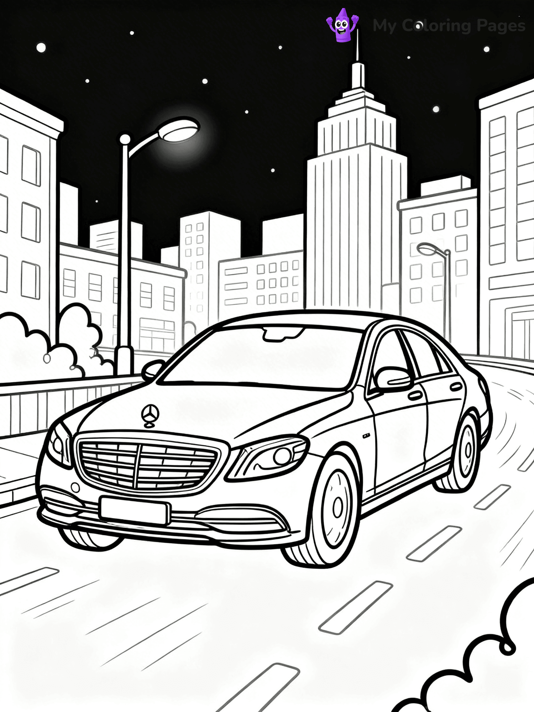 Mercedes Coloring Pages - 3