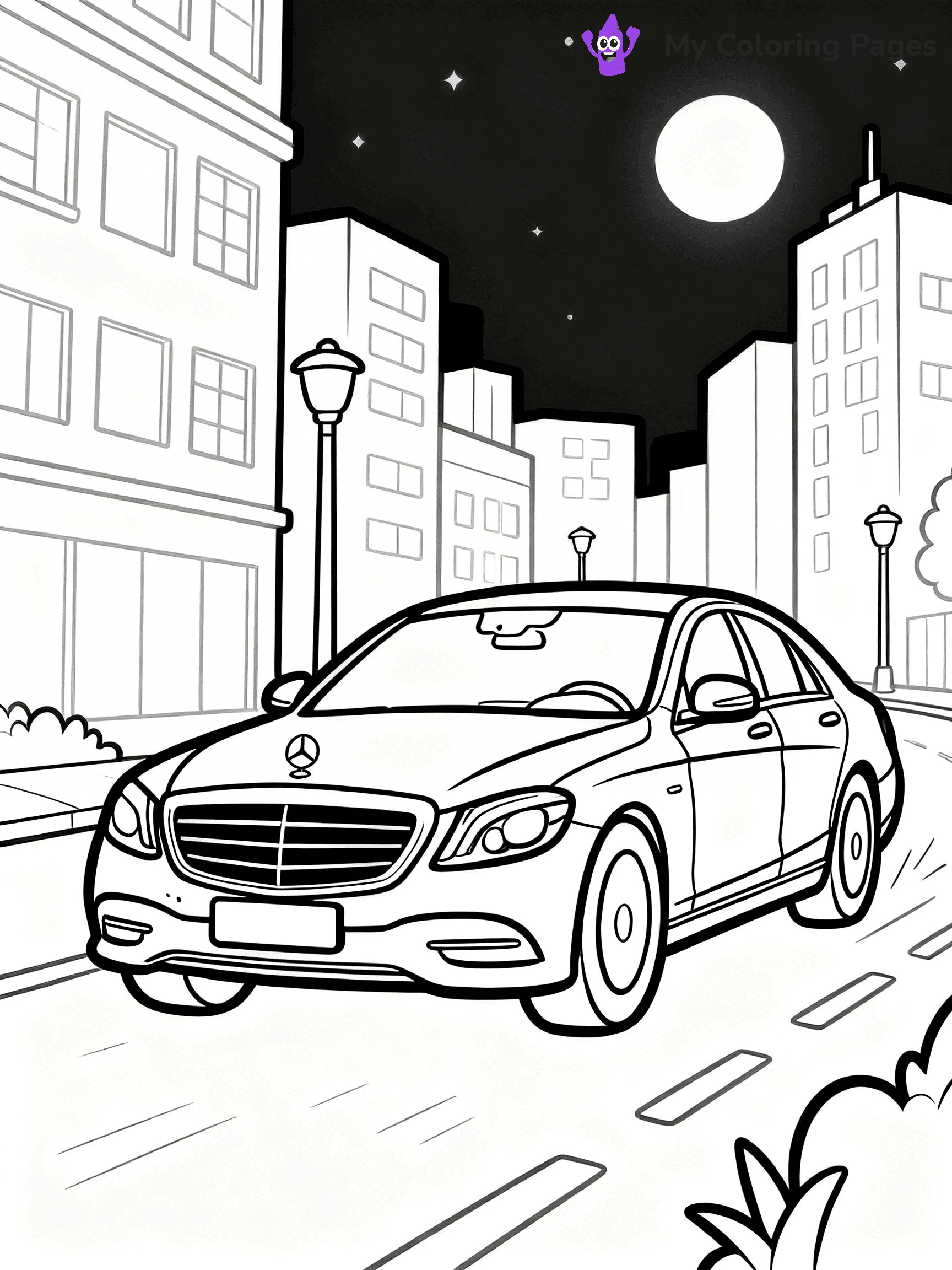 Mercedes Coloring Pages - 1
