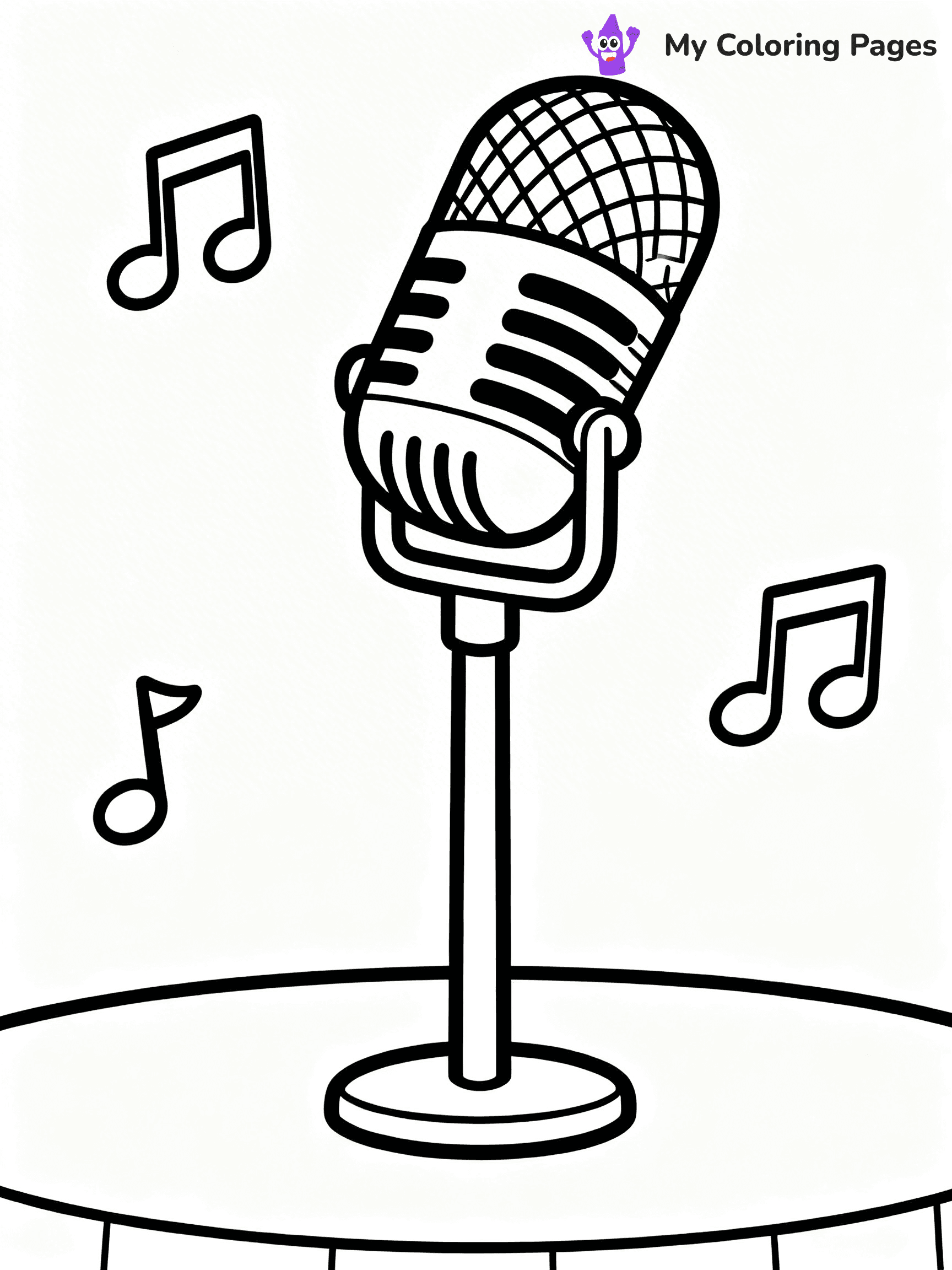 Microphone Coloring Pages - 33