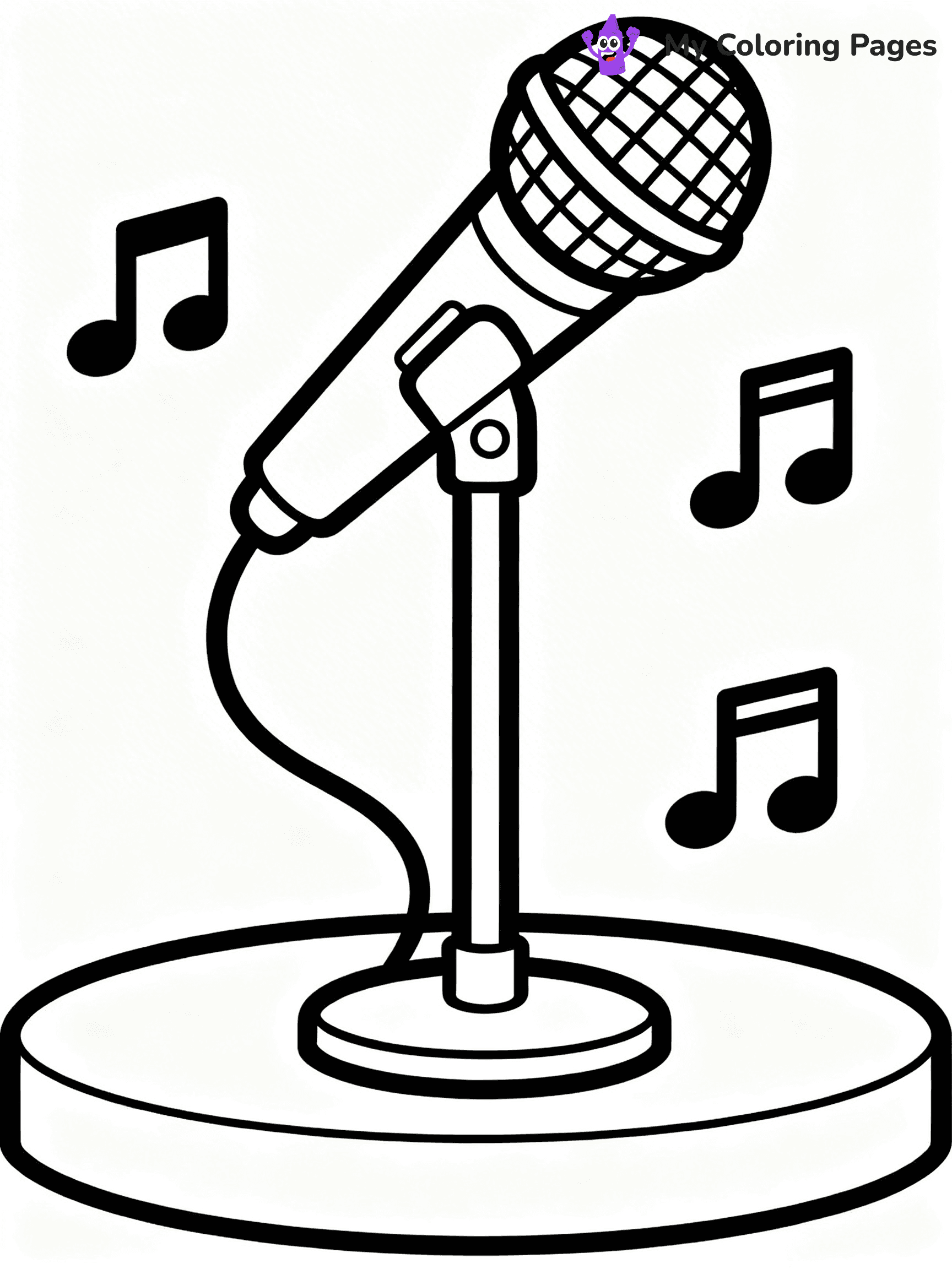 Microphone Coloring Pages - 32