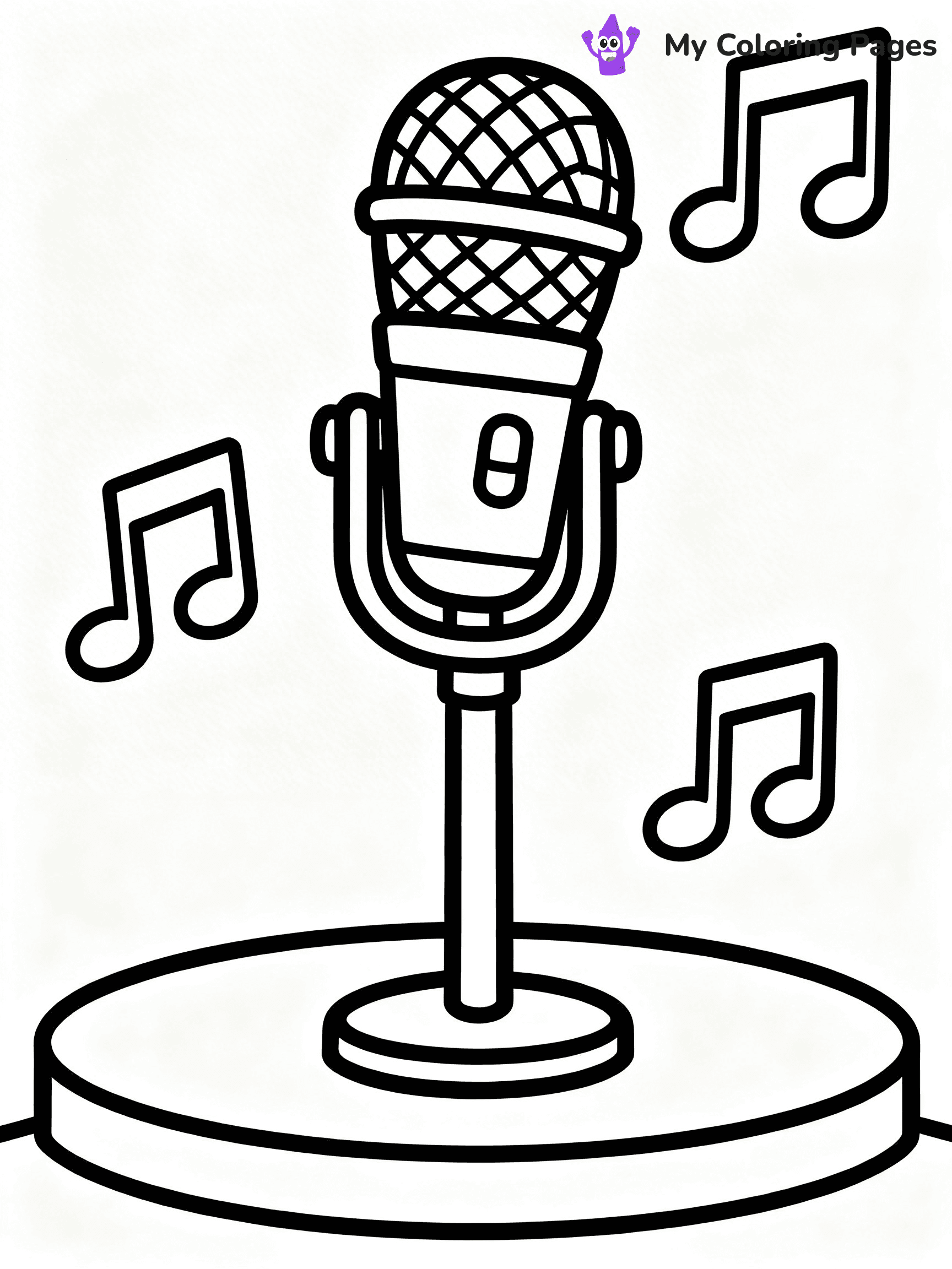 Microphone Coloring Pages - 30