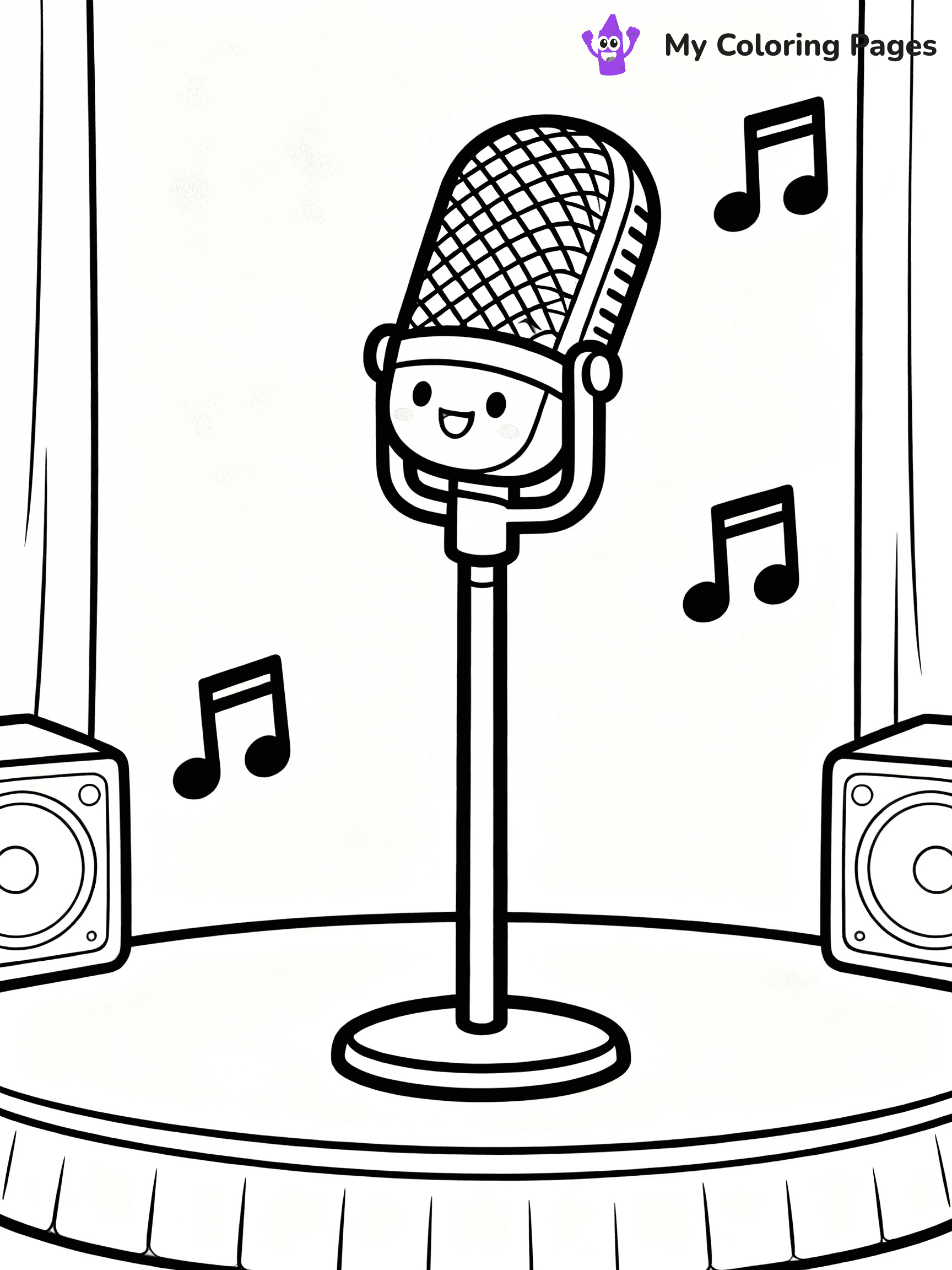 Microphone Coloring Pages - 29