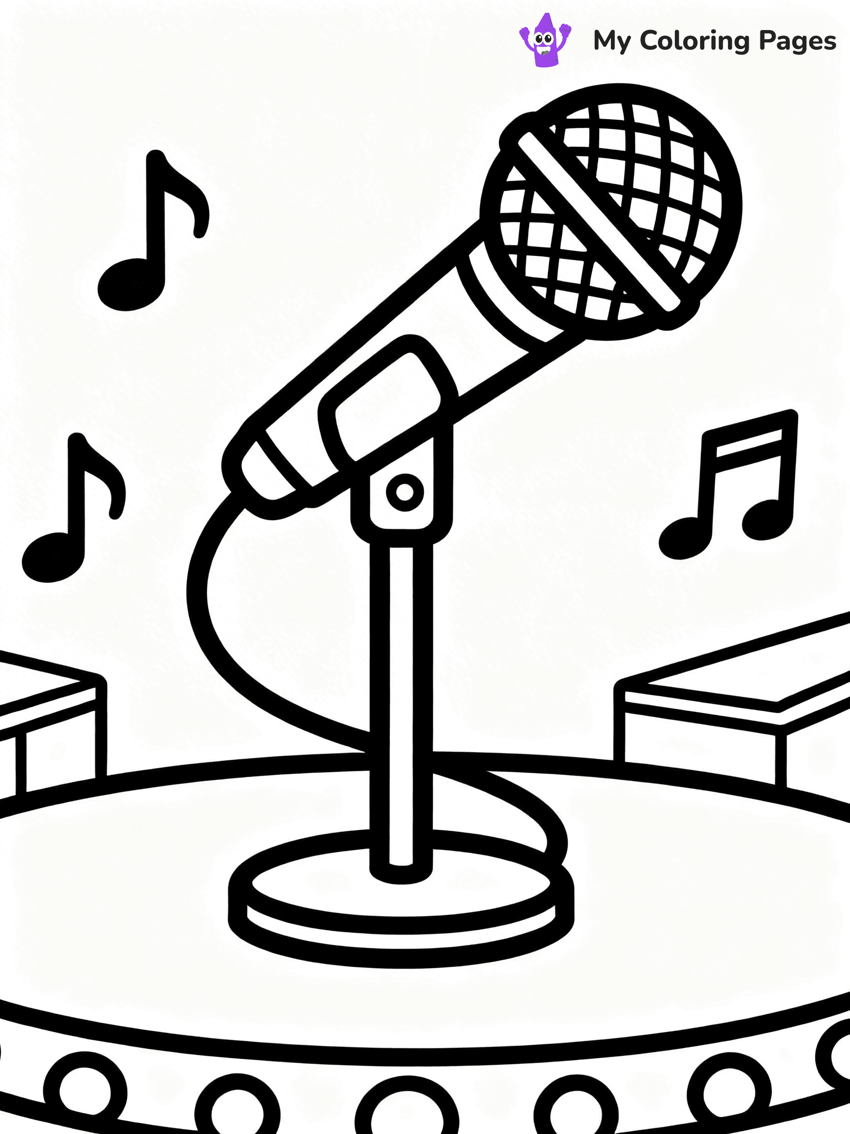 Microphone Coloring Pages - 28