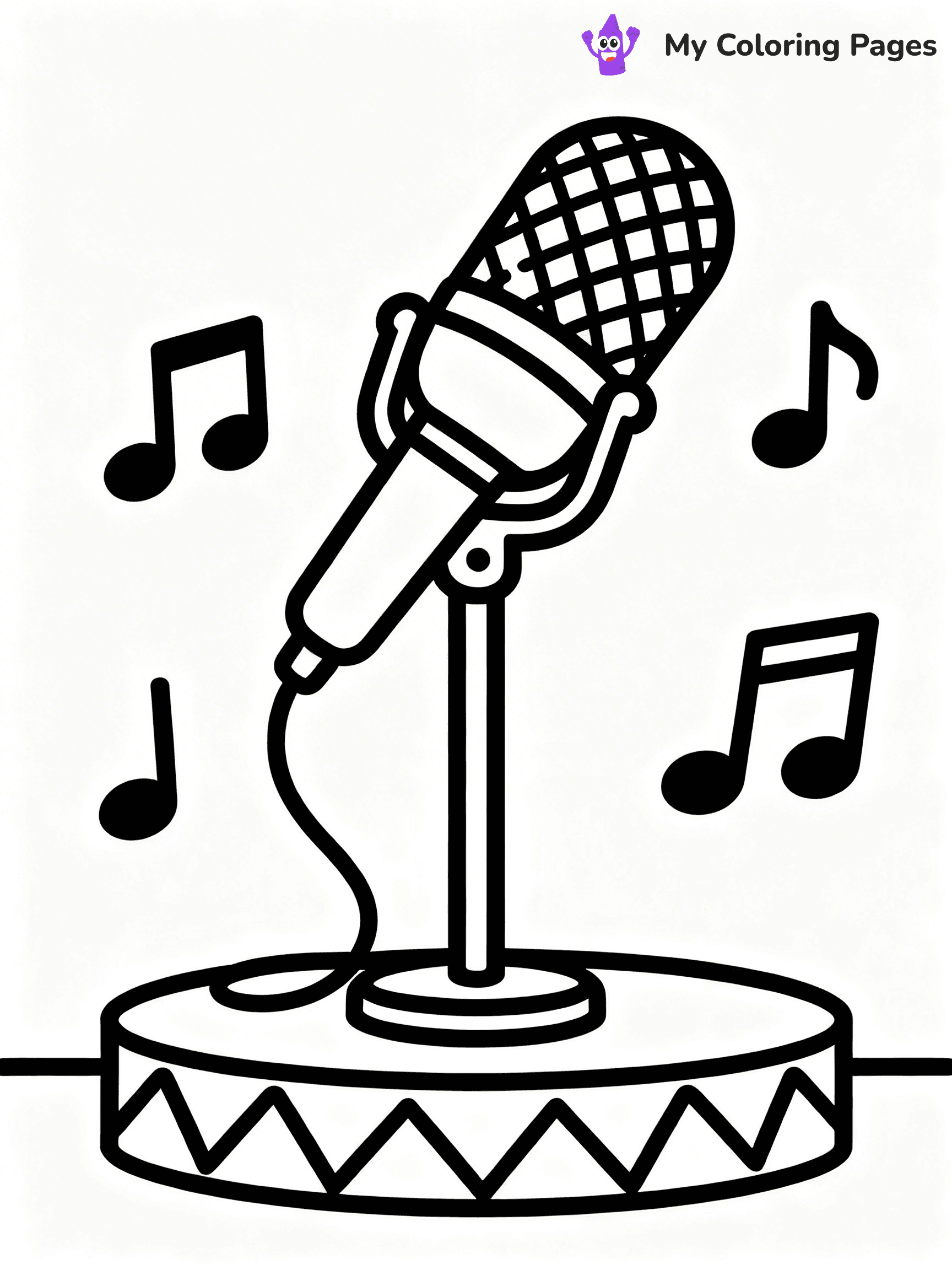 Microphone Coloring Pages - 27