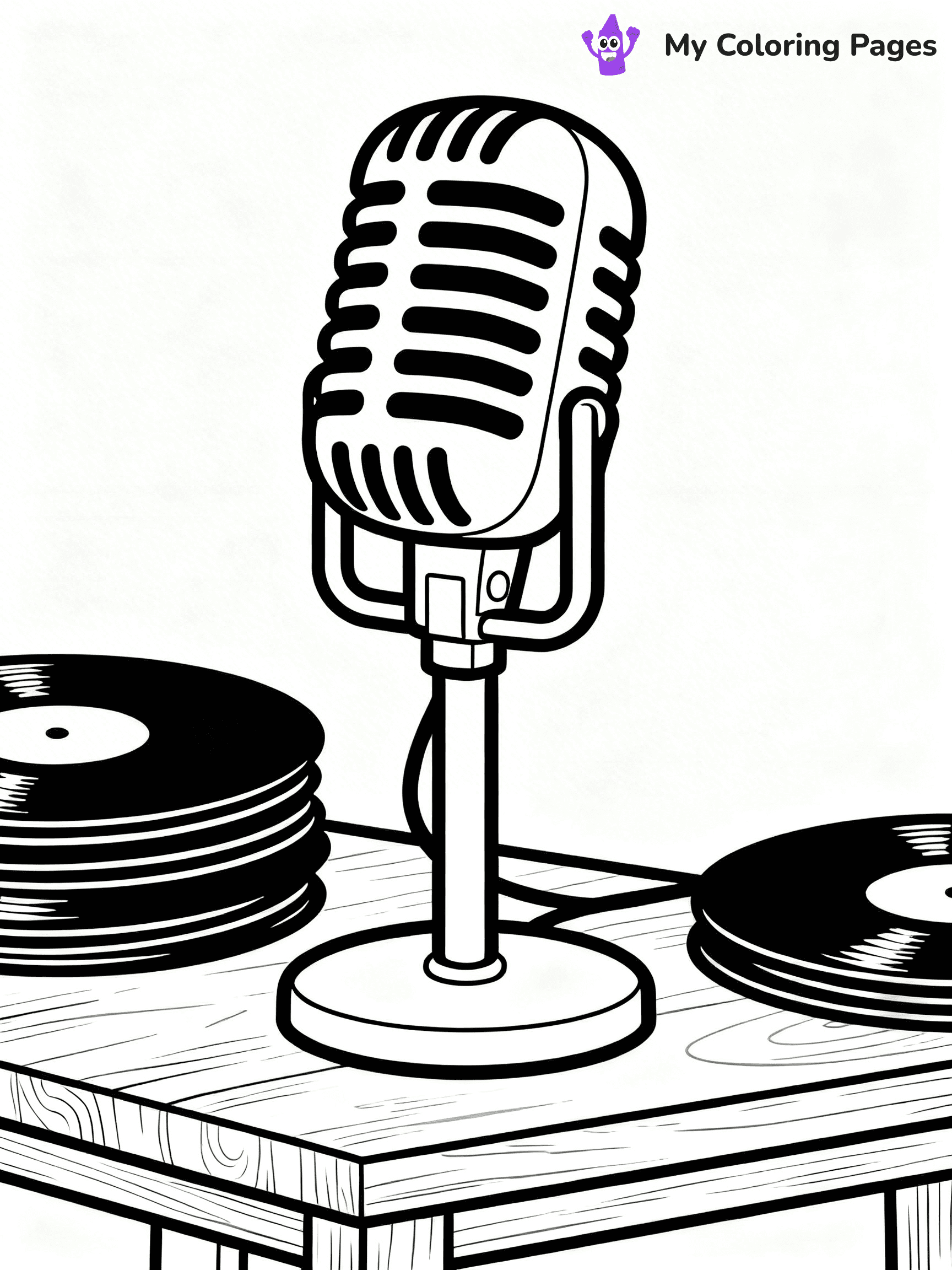 Microphone Coloring Pages - 26