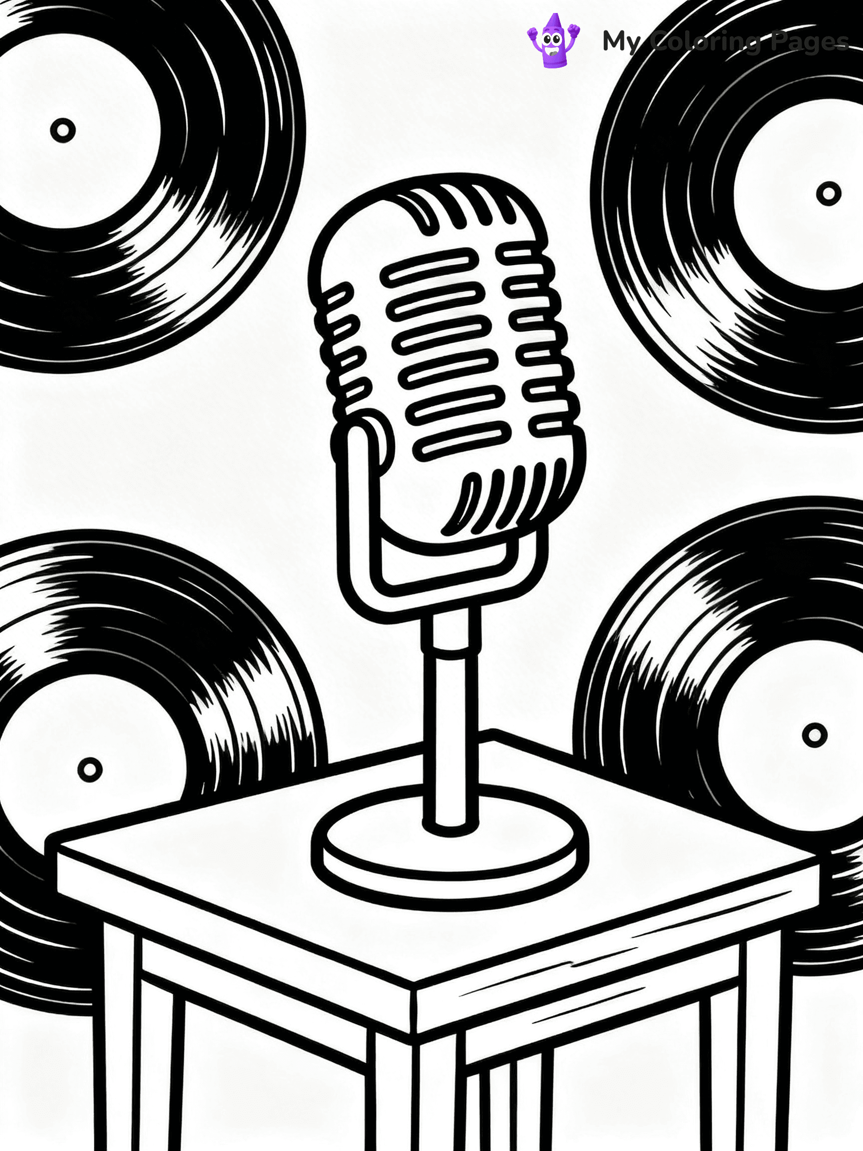 Microphone Coloring Pages - 24
