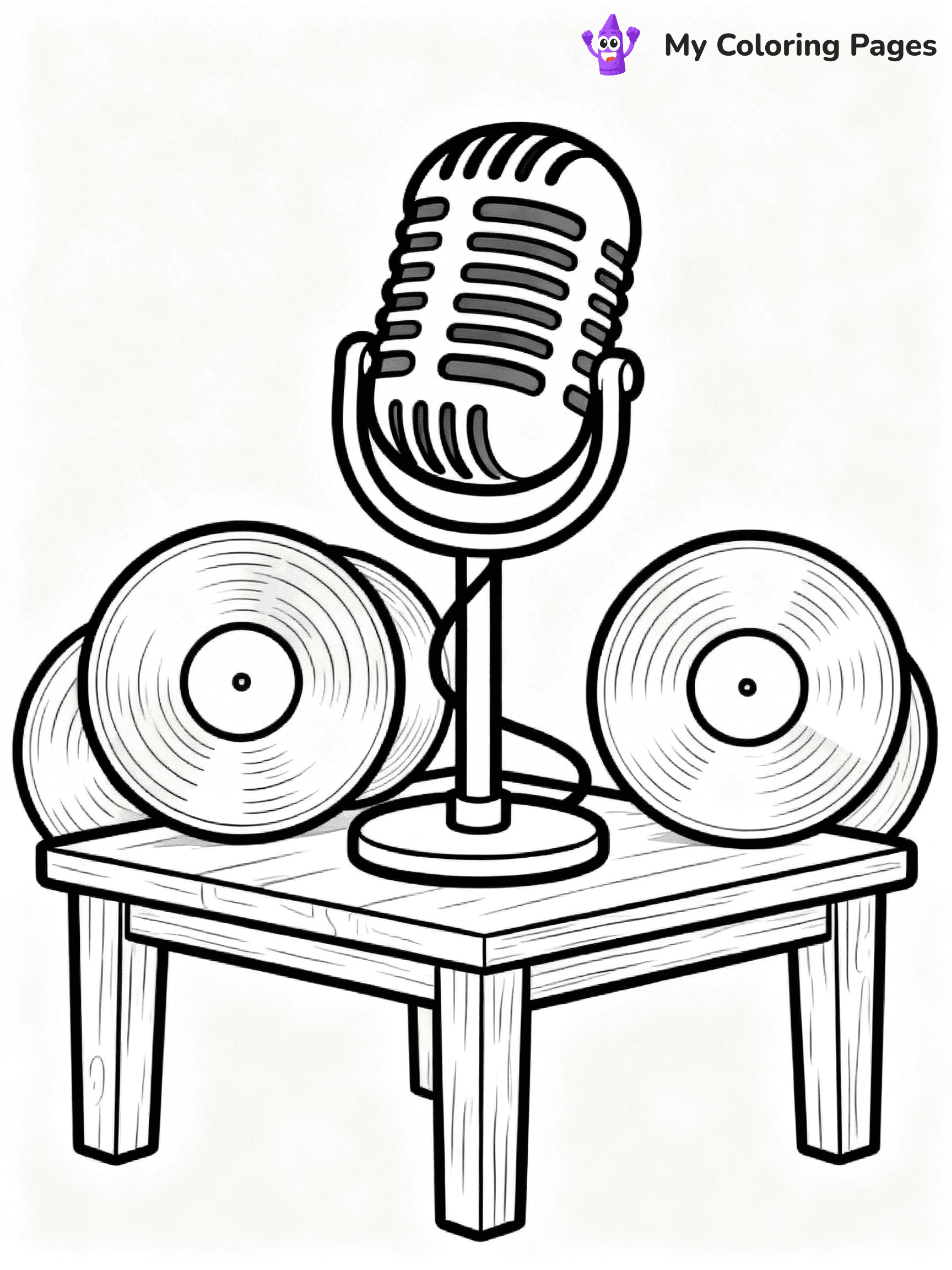 Microphone Coloring Pages - 23
