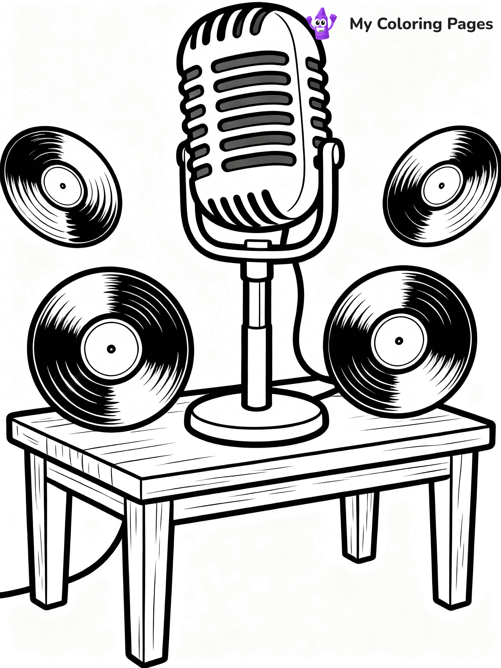 Microphone Coloring Pages - 22