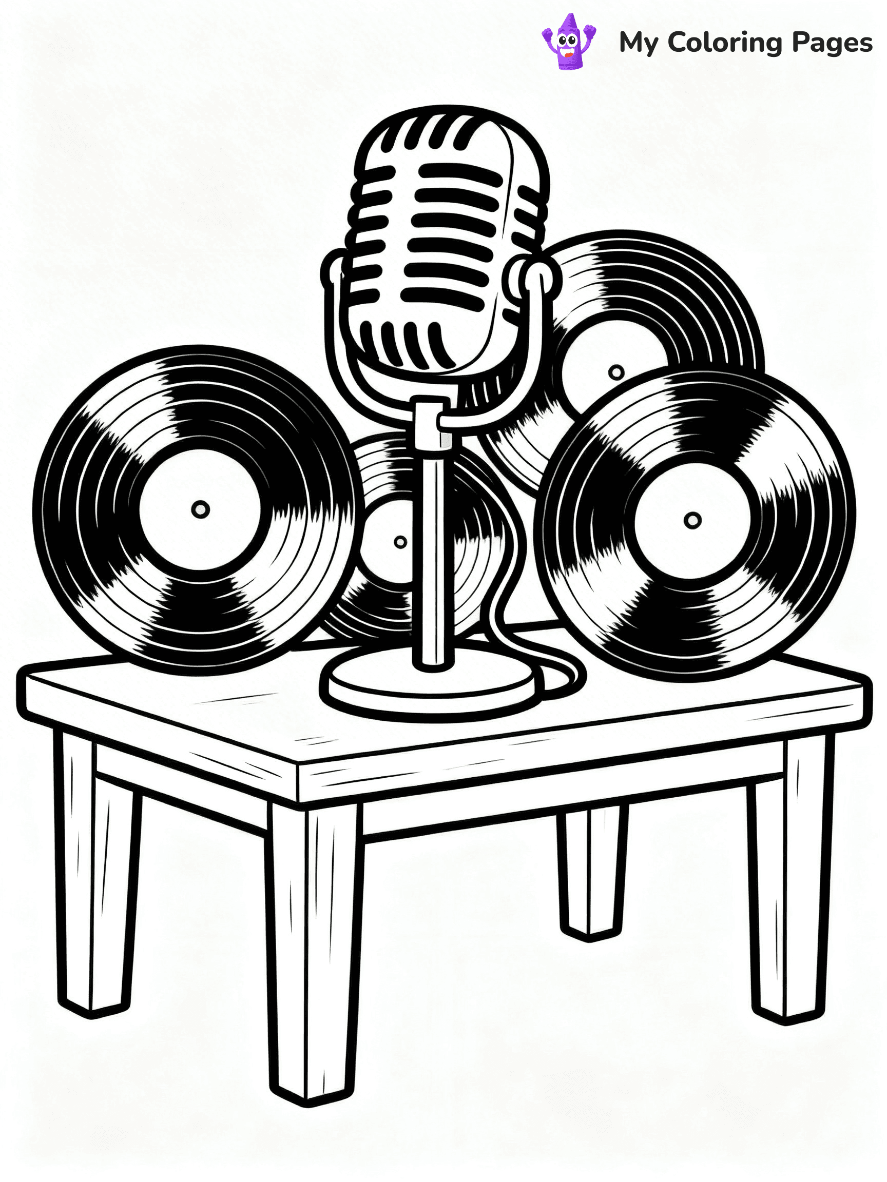 Microphone Coloring Pages - 21