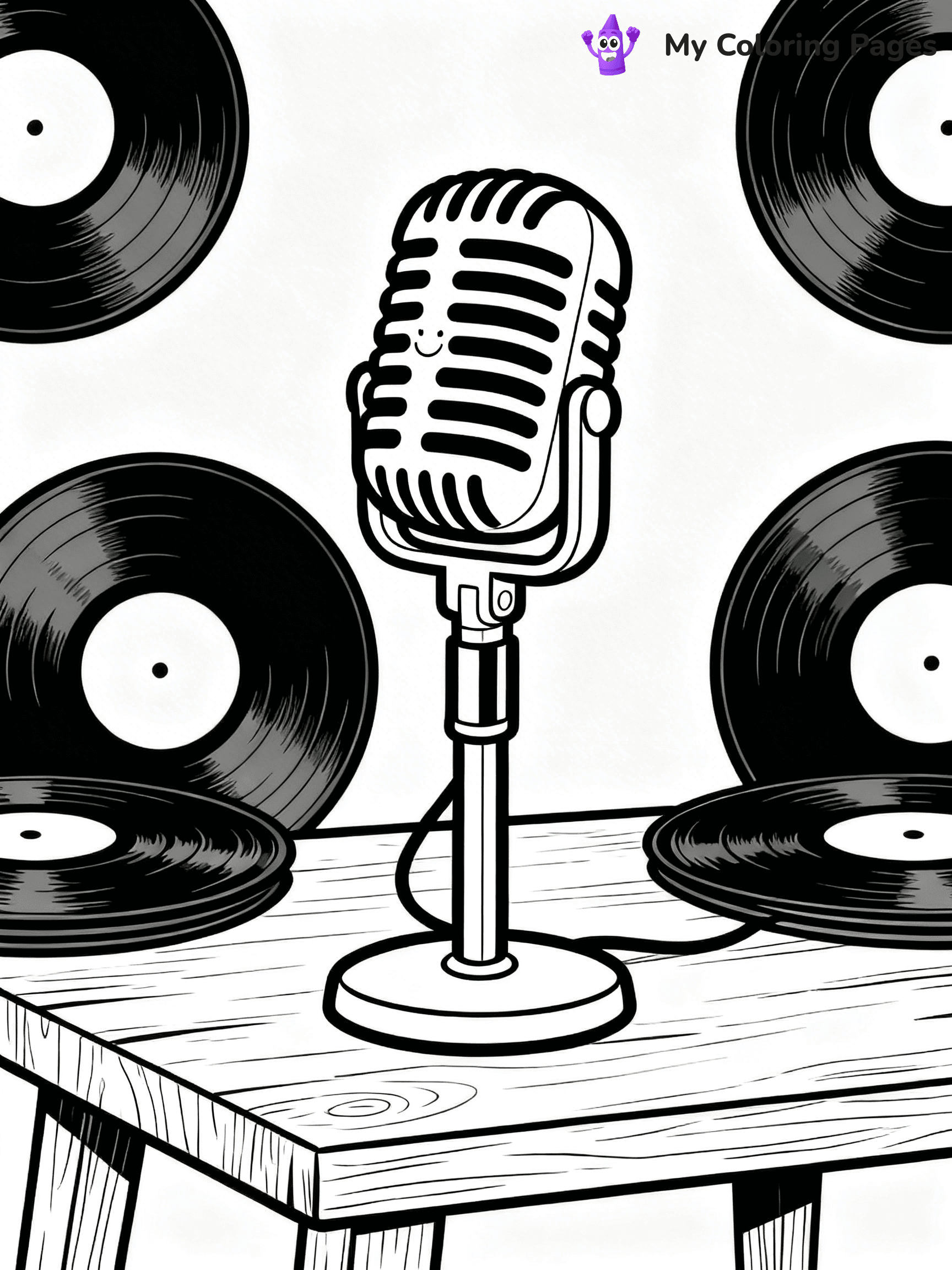 Microphone Coloring Pages - 20