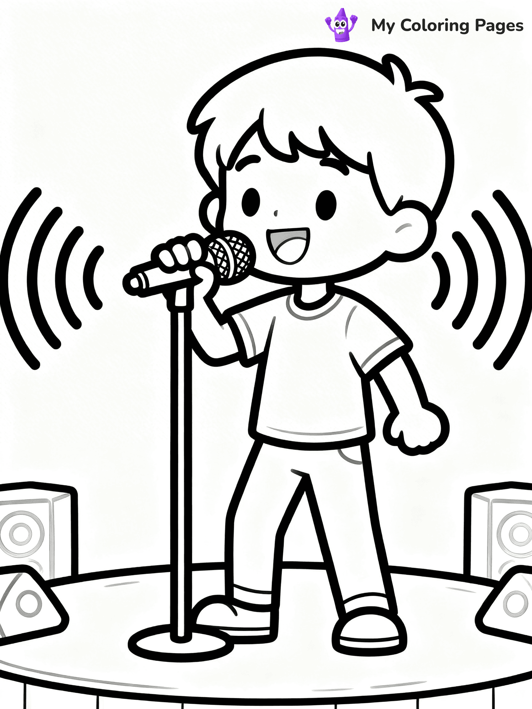 Microphone Coloring Pages - 19