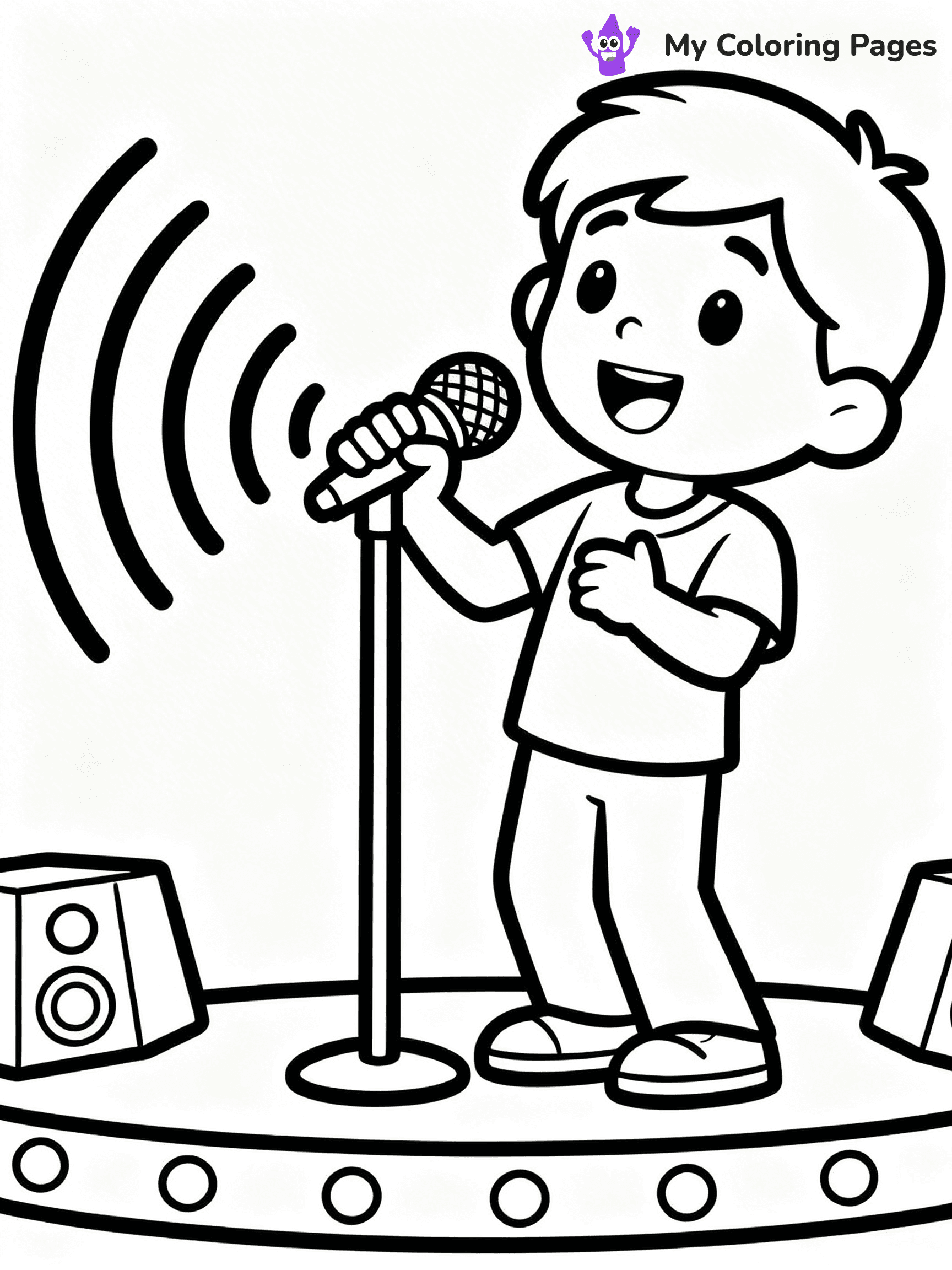 Microphone Coloring Pages - 18